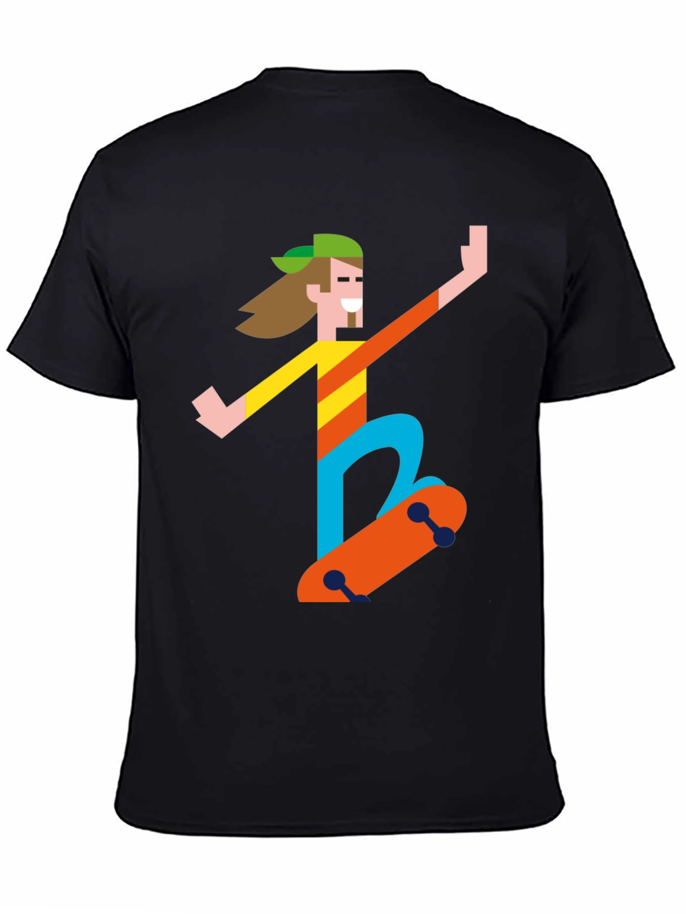 Skater Graphic Tee - Black T-Shirt