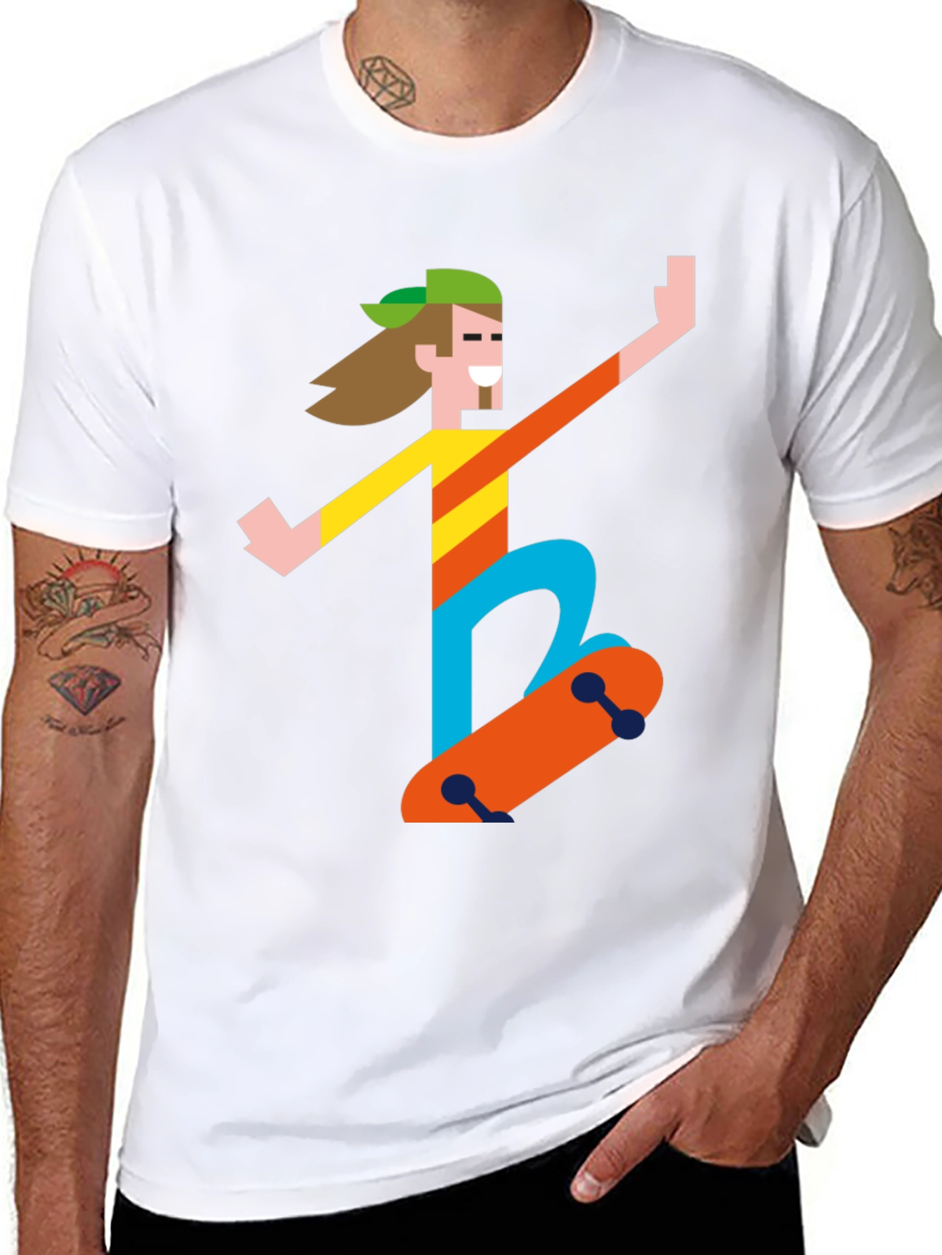 Skater Graphic Tee - Black T-Shirt