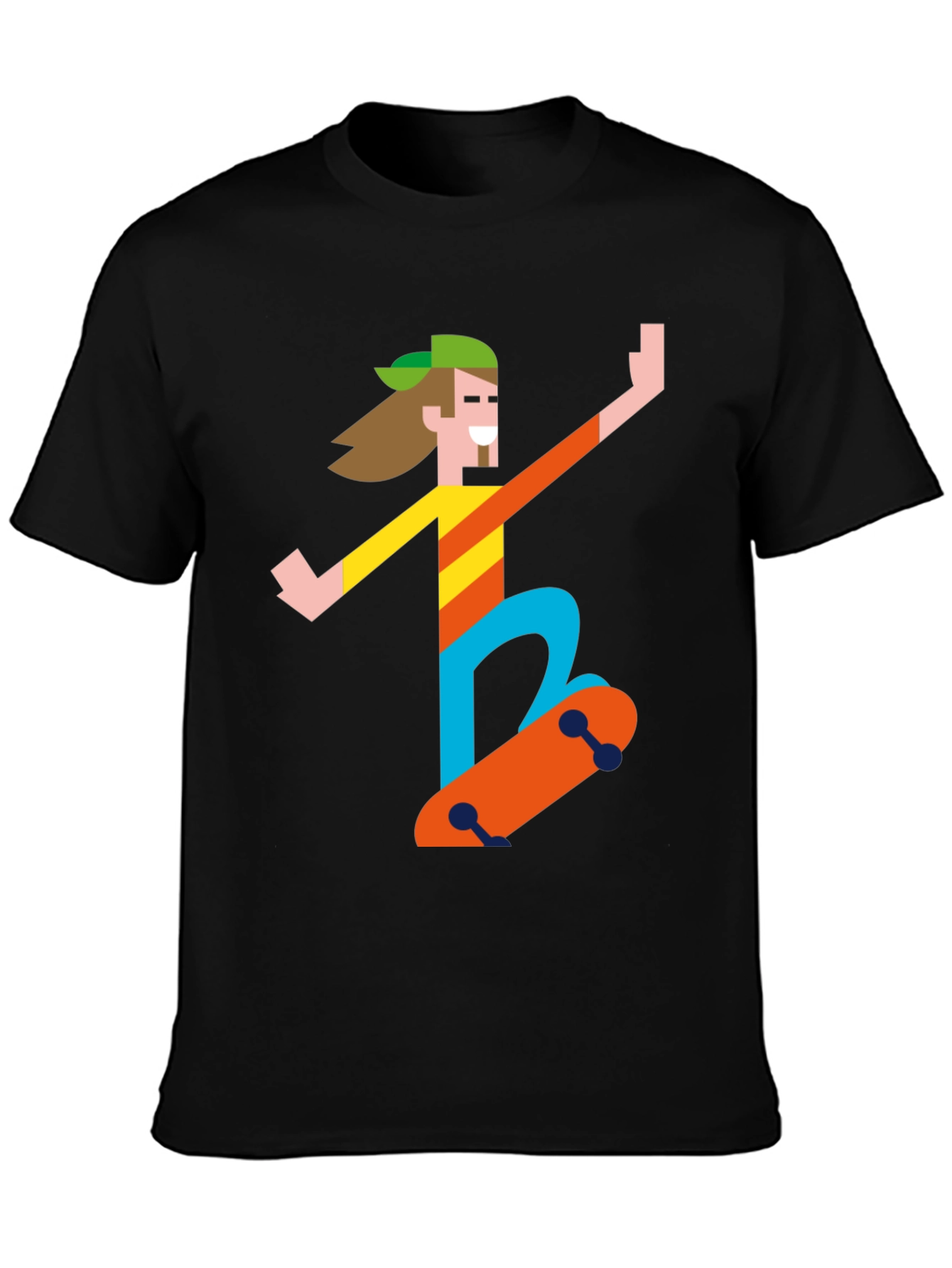 Skater Graphic Tee - Black T-Shirt