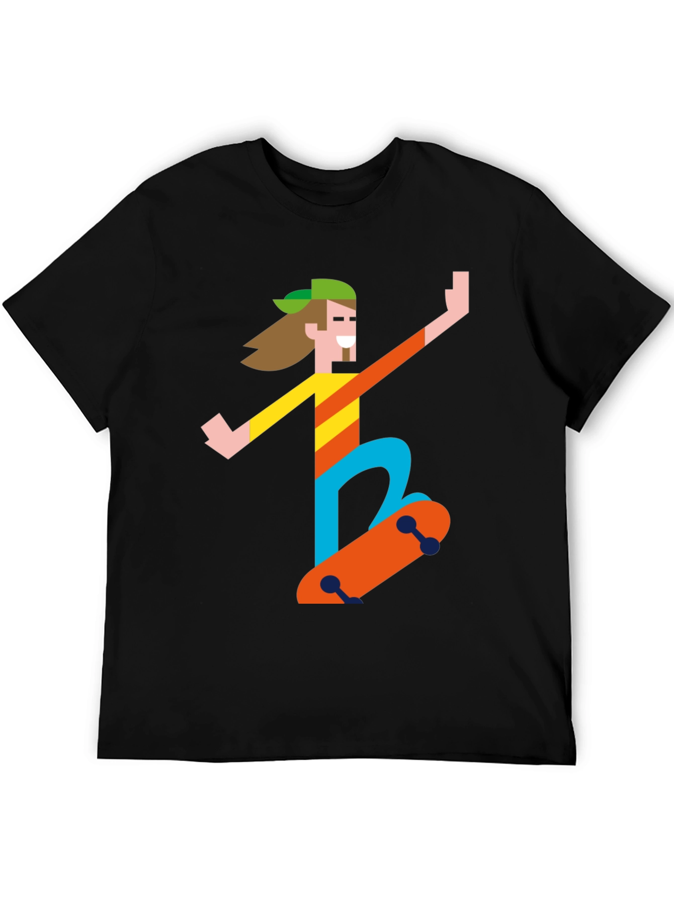 Skater Graphic Tee - Black T-Shirt