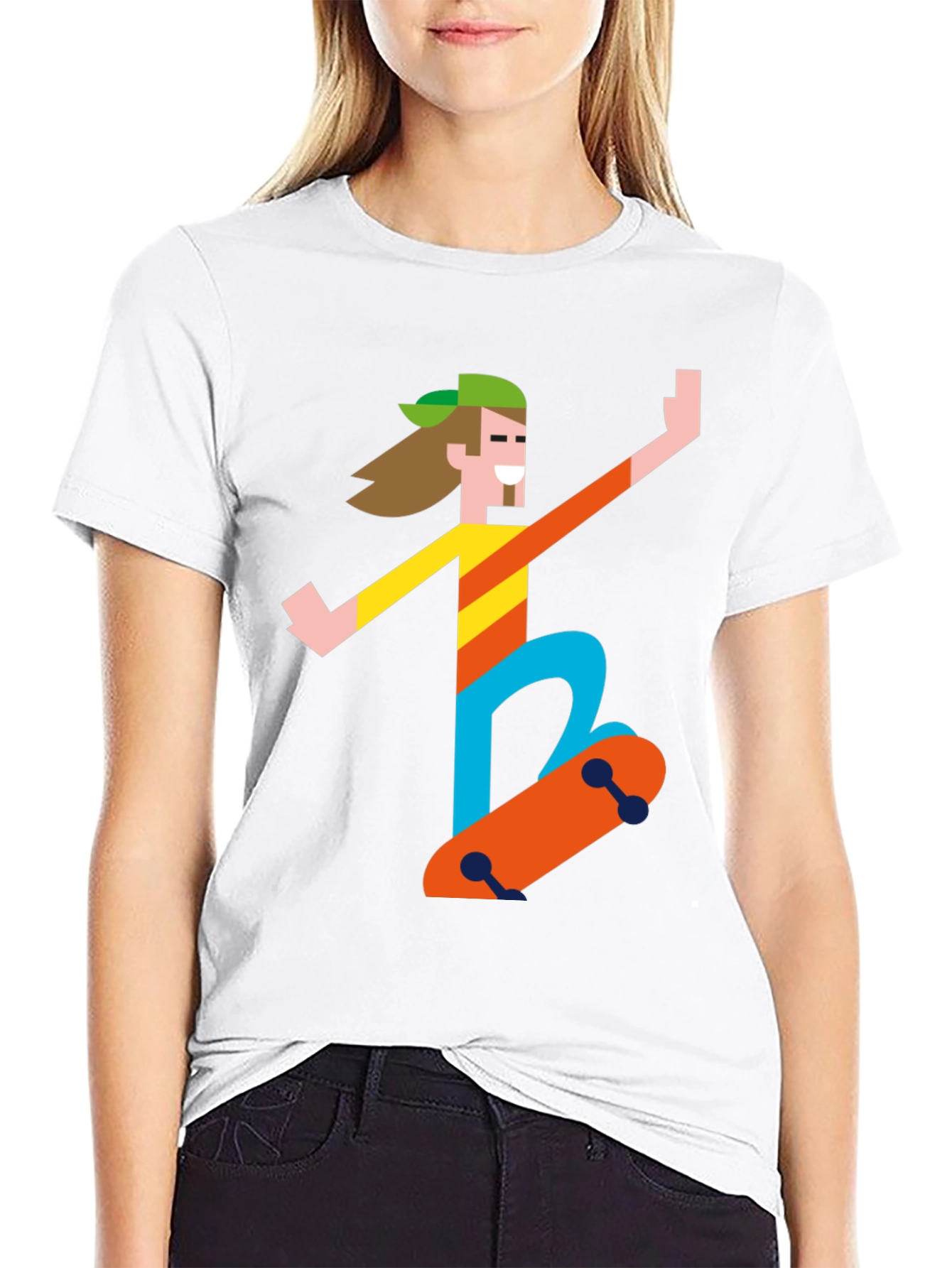 Skater Graphic Tee - Black T-Shirt