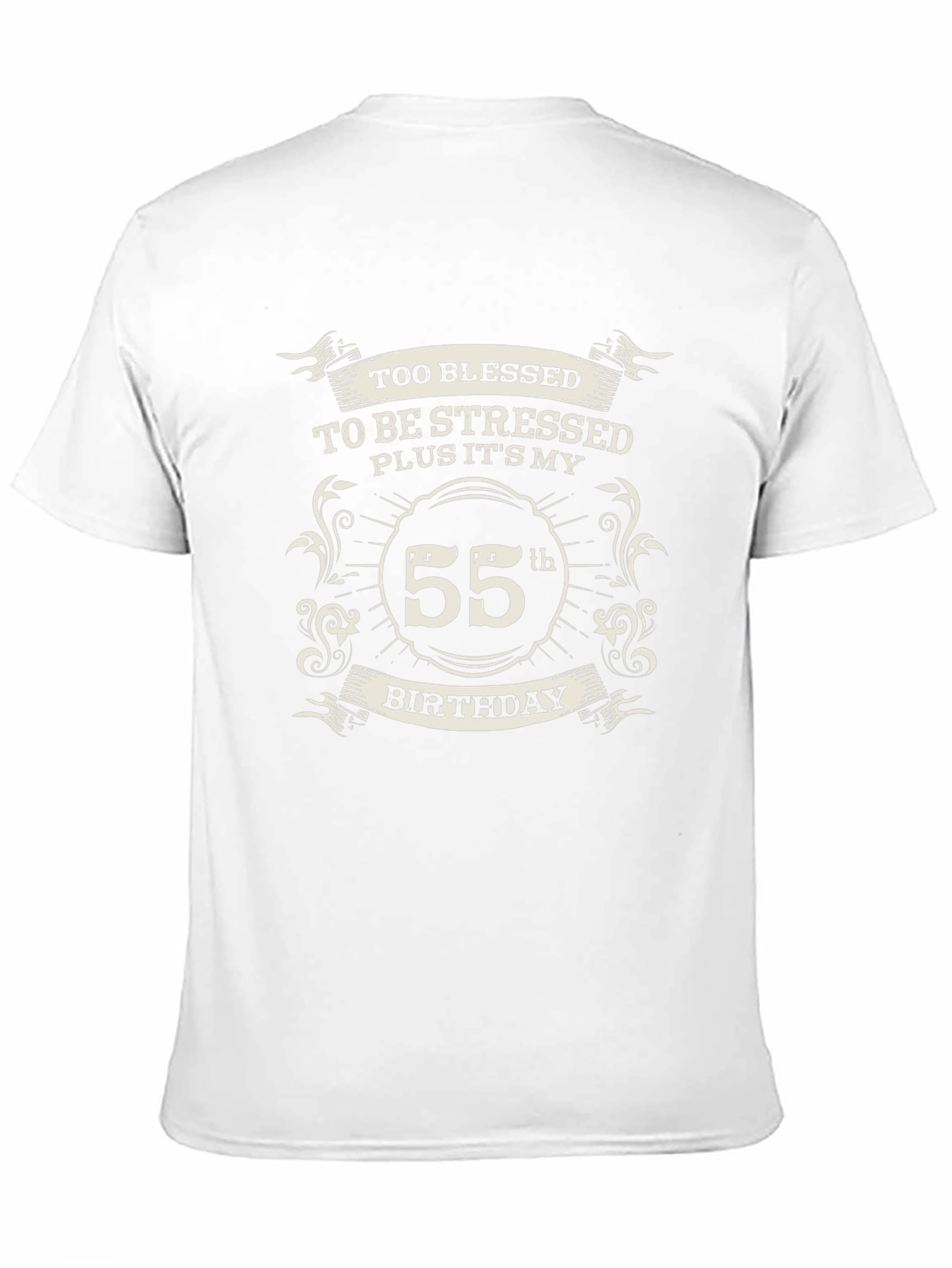 Blessed 55th Birthday Black T-Shirt