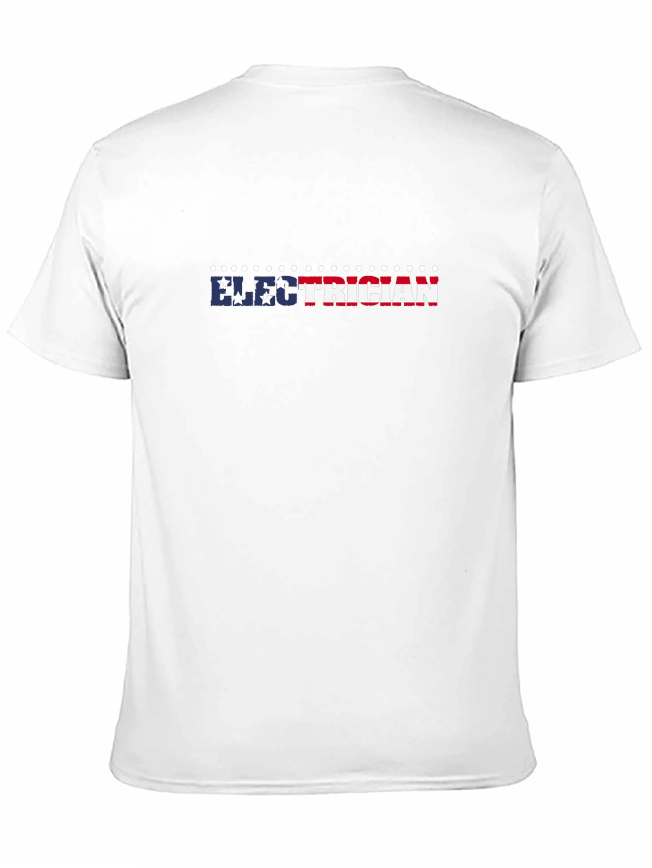 Electrician Patriotic T-Shirt - Black Crew Neck