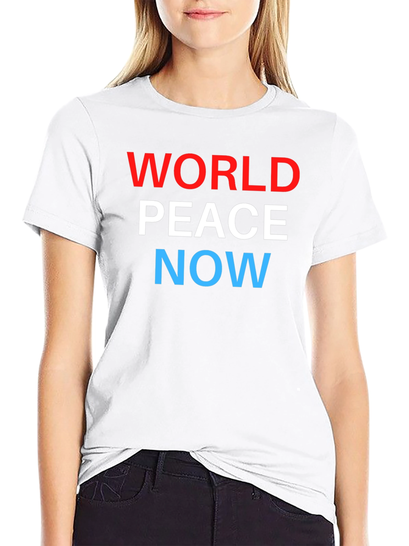World Peace Now Graphic Tee - Black