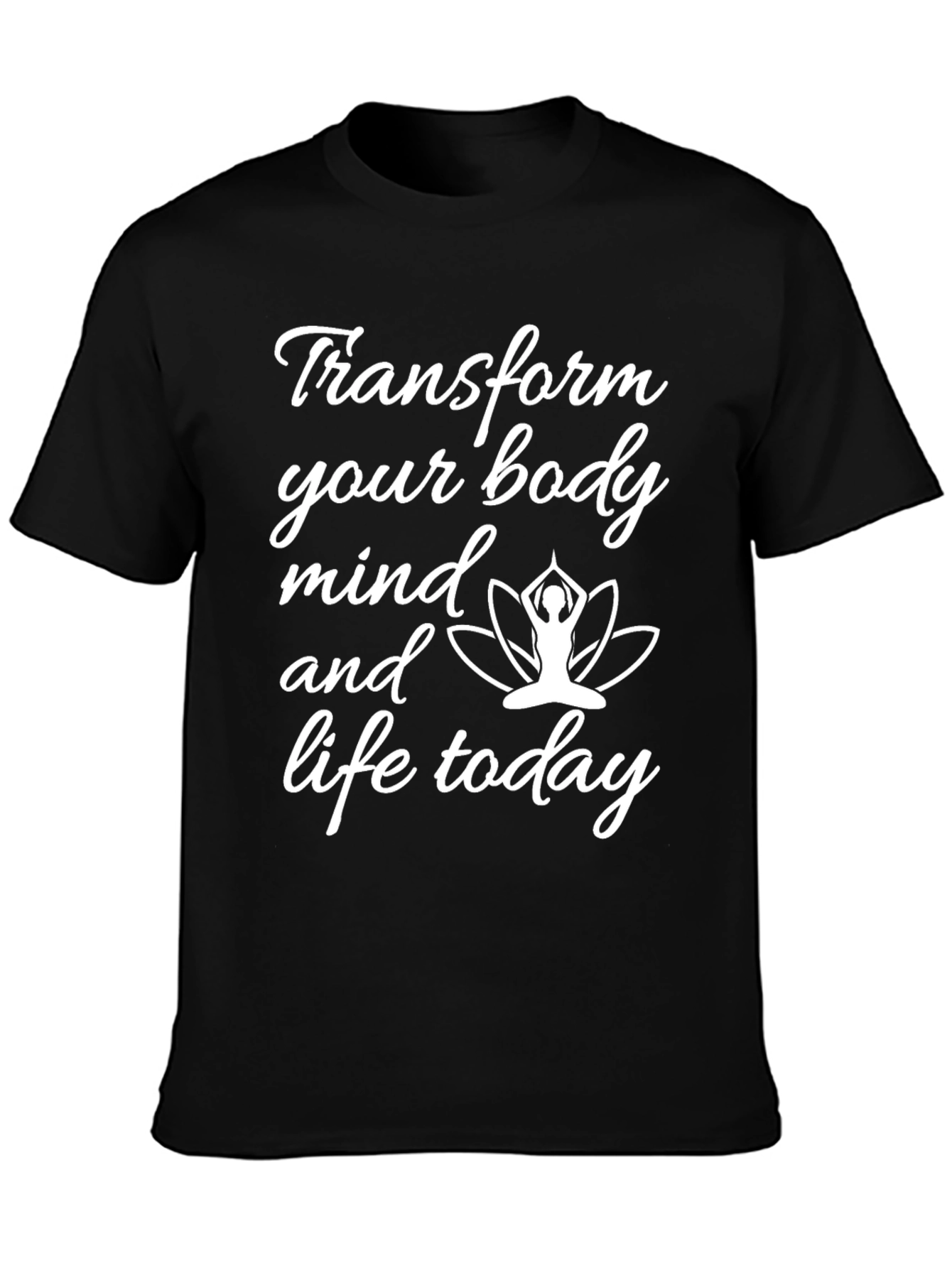 Transform Your Body & Mind Black T-Shirt