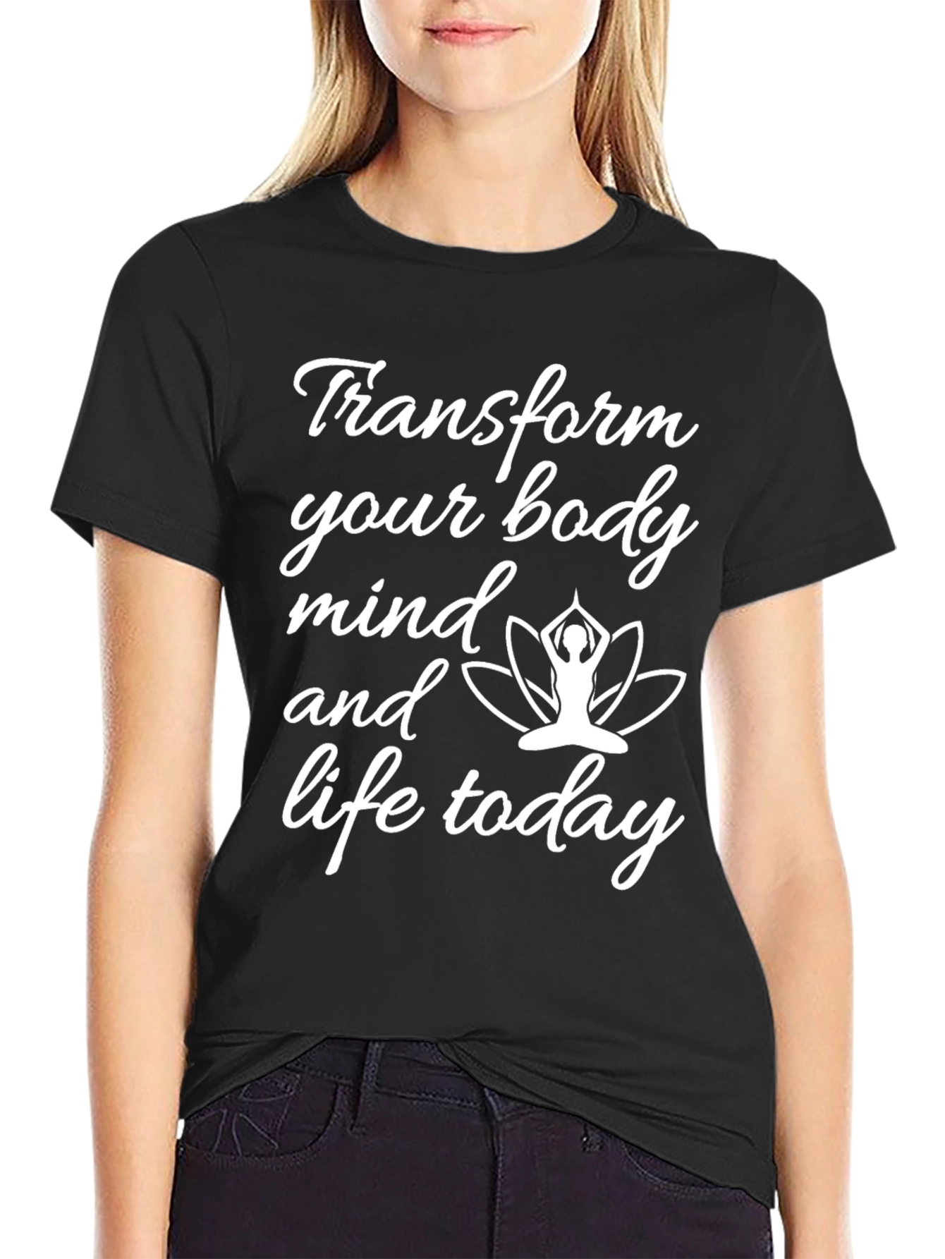 Transform Your Body & Mind Black T-Shirt
