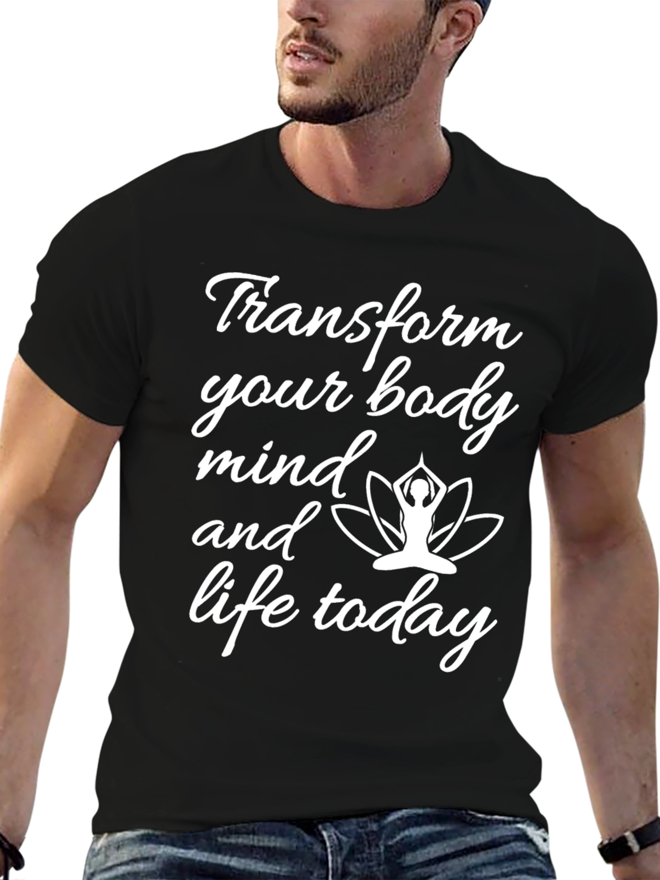 Transform Your Body & Mind Black T-Shirt