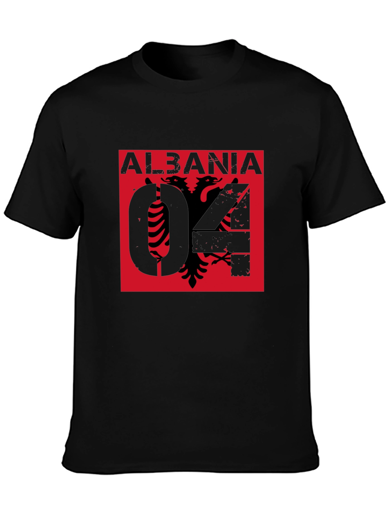 Albania Eagle Graphic Black T-Shirt