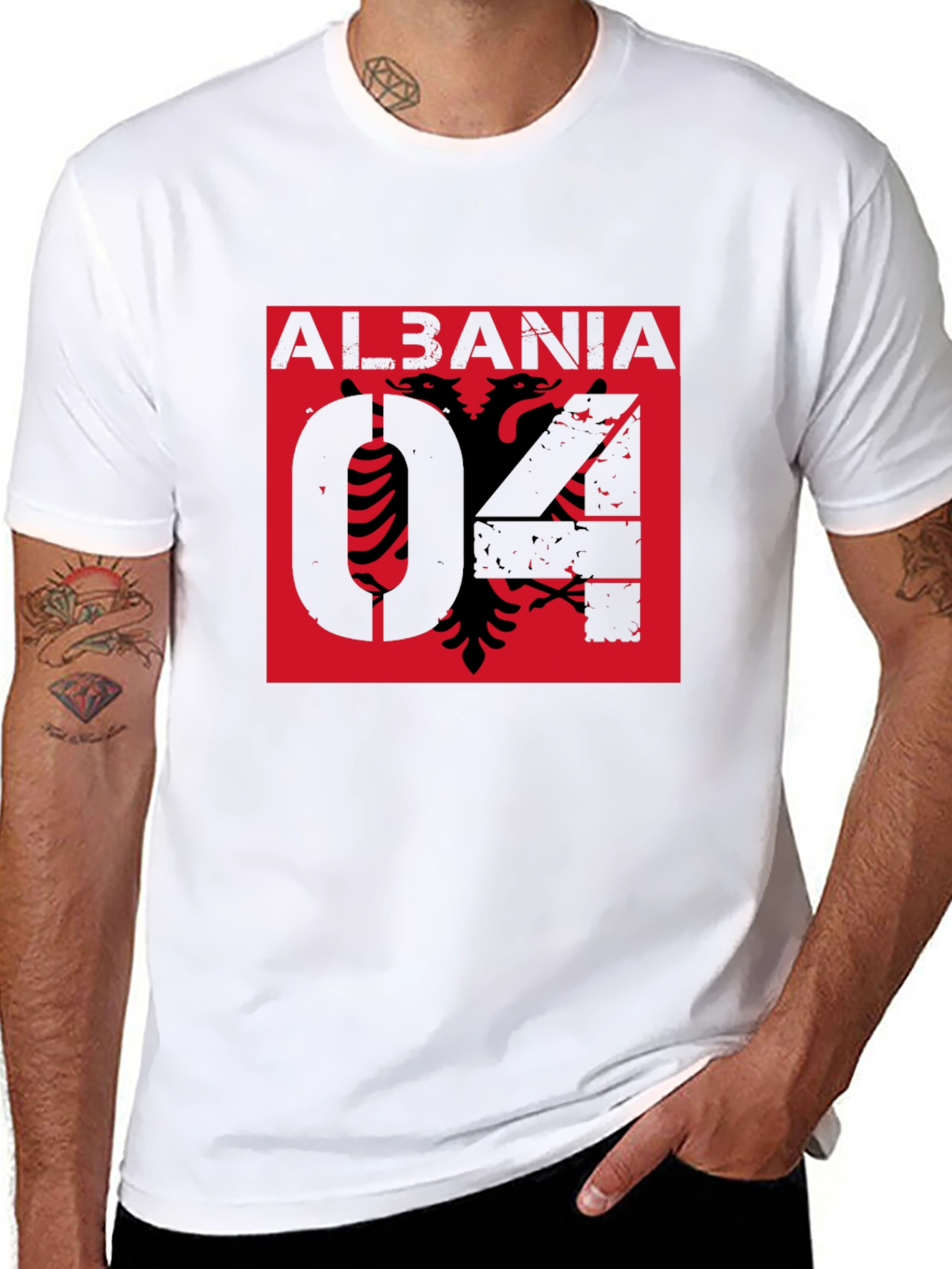 Albania Eagle Graphic Black T-Shirt