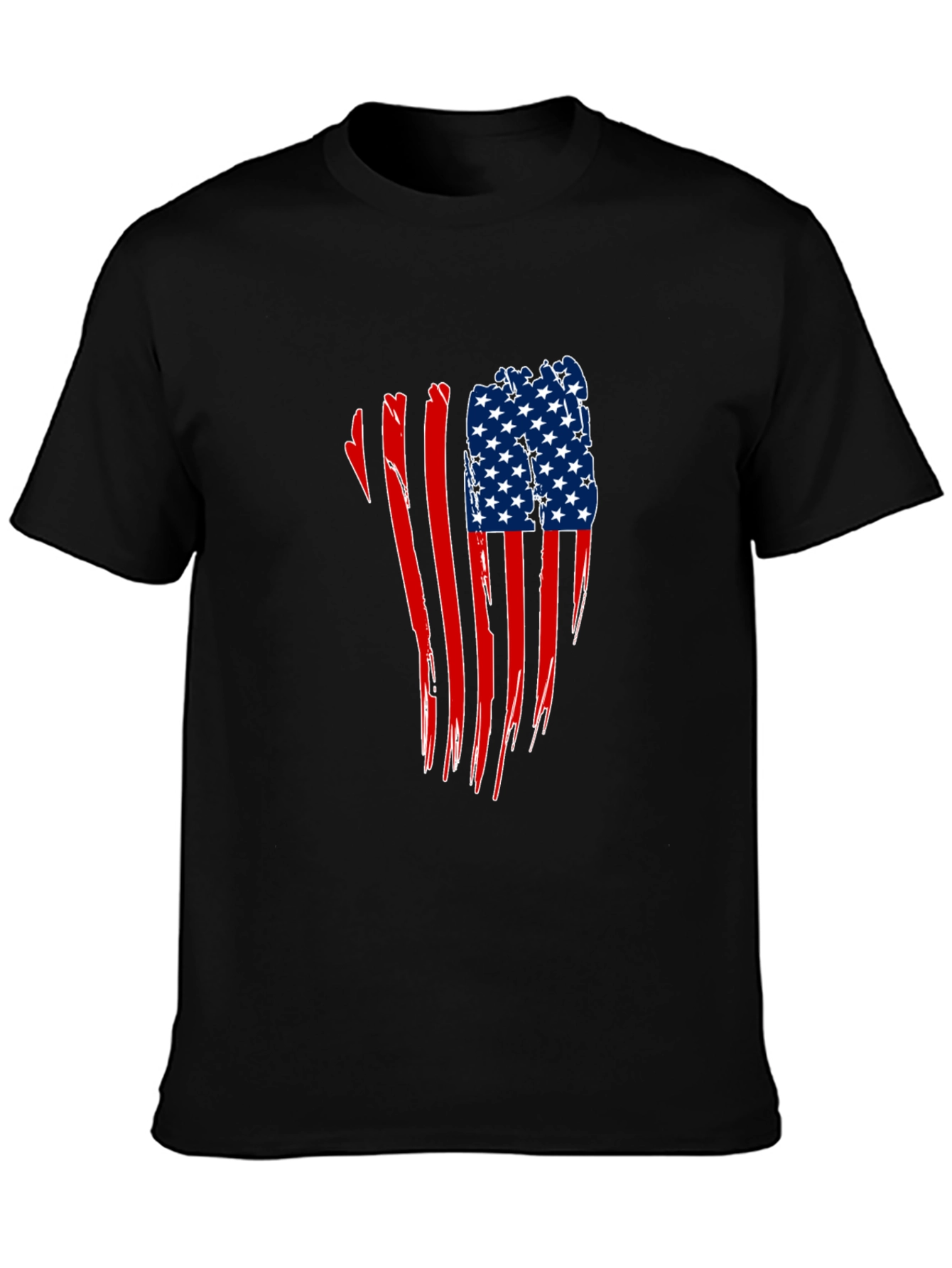 American Flag Distressed Graphic Tee