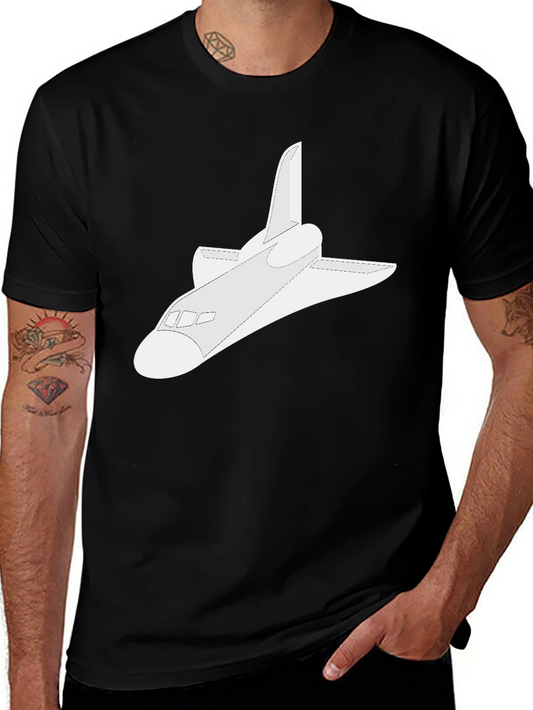 Space Shuttle Graphic Tee - Classic Black T-Shirt