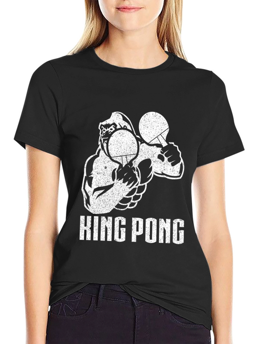 King Pong T-Shirt - Gorilla Table Tennis Graphic Tee