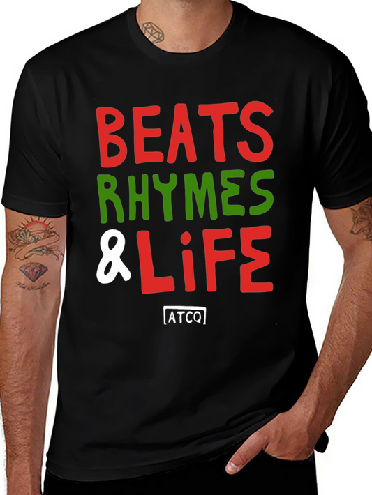 Beats Rhymes & Life Crew Neck T-Shirt