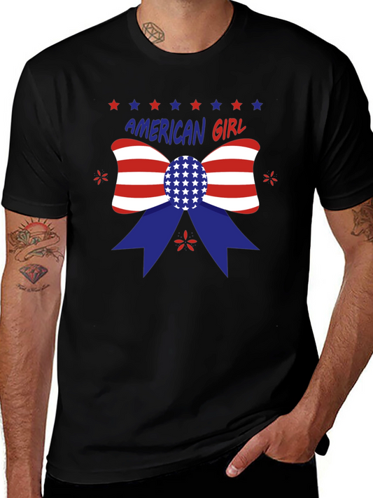 American Girl Patriotic Bow T-Shirt