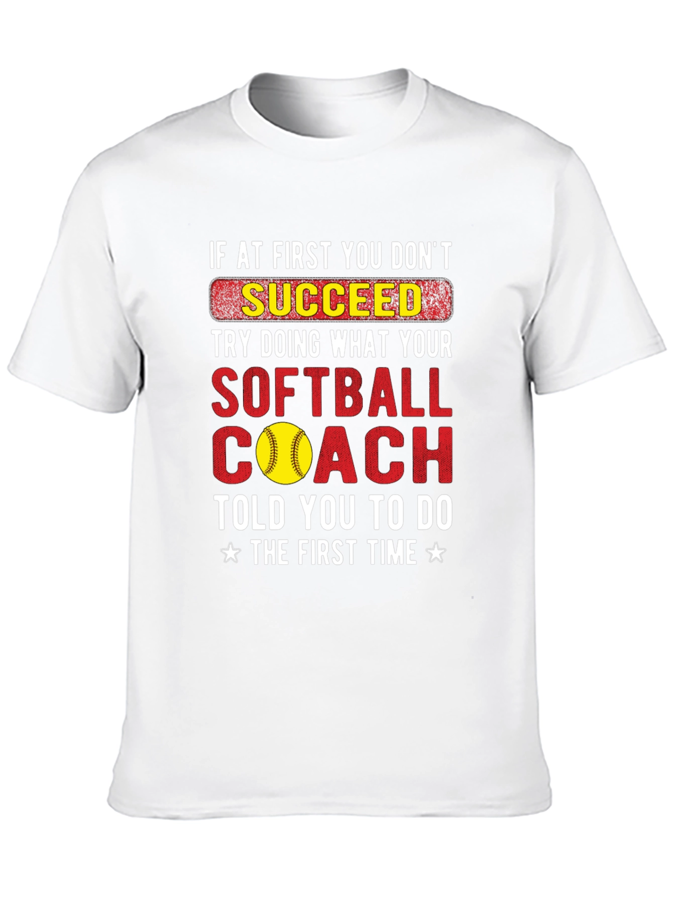 Softball Coach Graphic T-Shirt