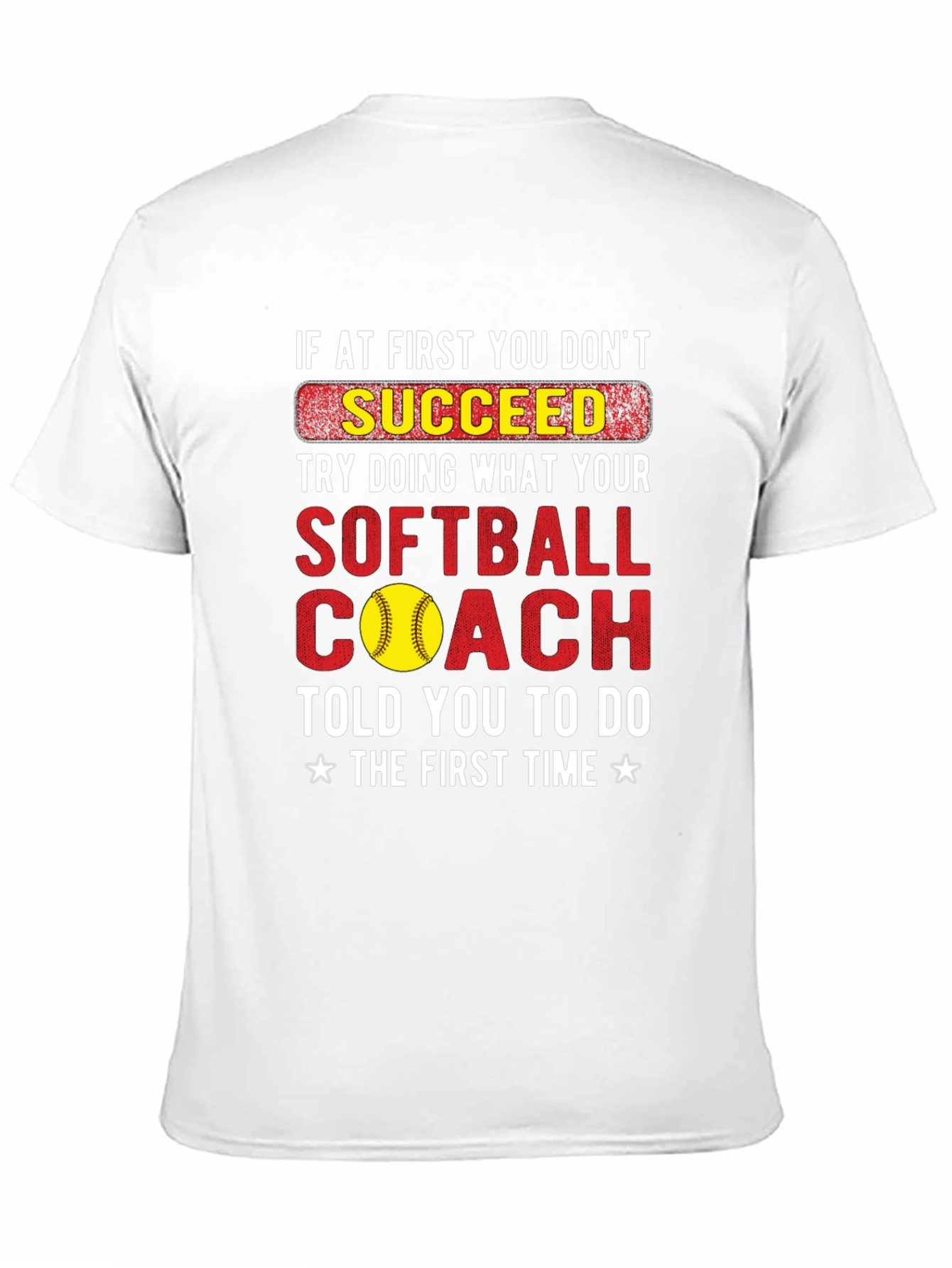 Softball Coach Graphic T-Shirt