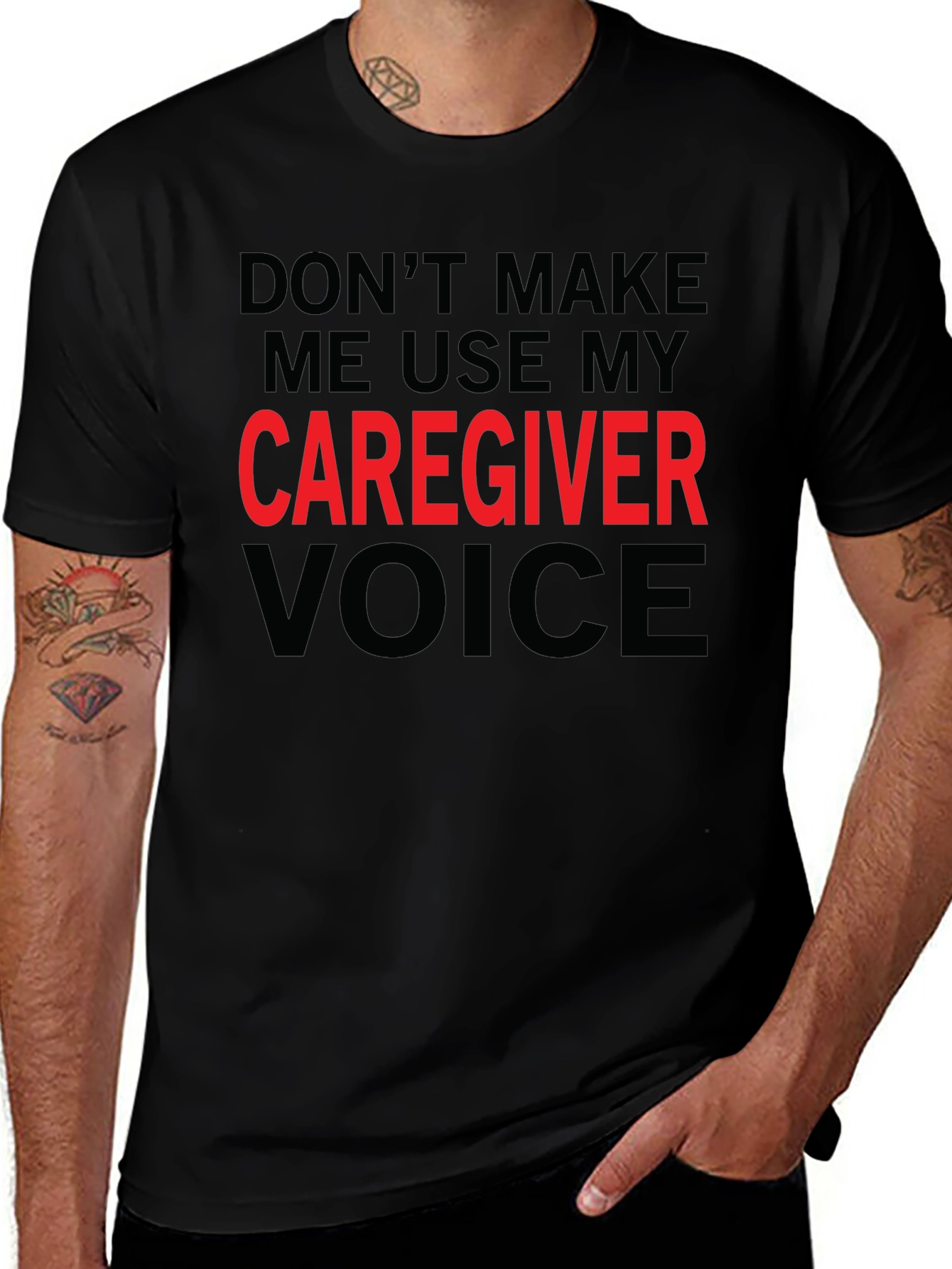 Caregiver Voice T-Shirt - Funny Caregiver Gift