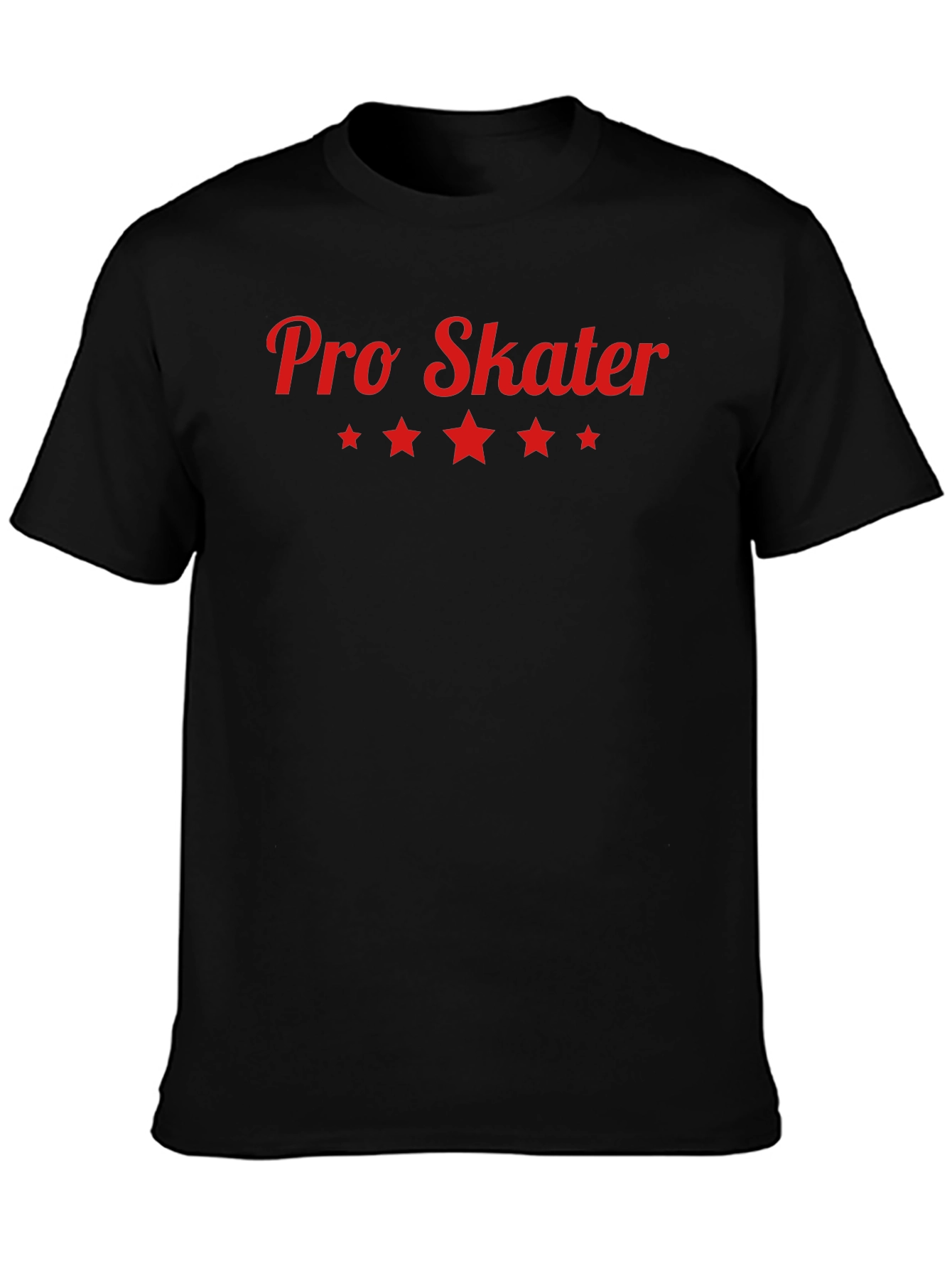 Pro Skater Graphic Tee - Black Cotton T-Shirt
