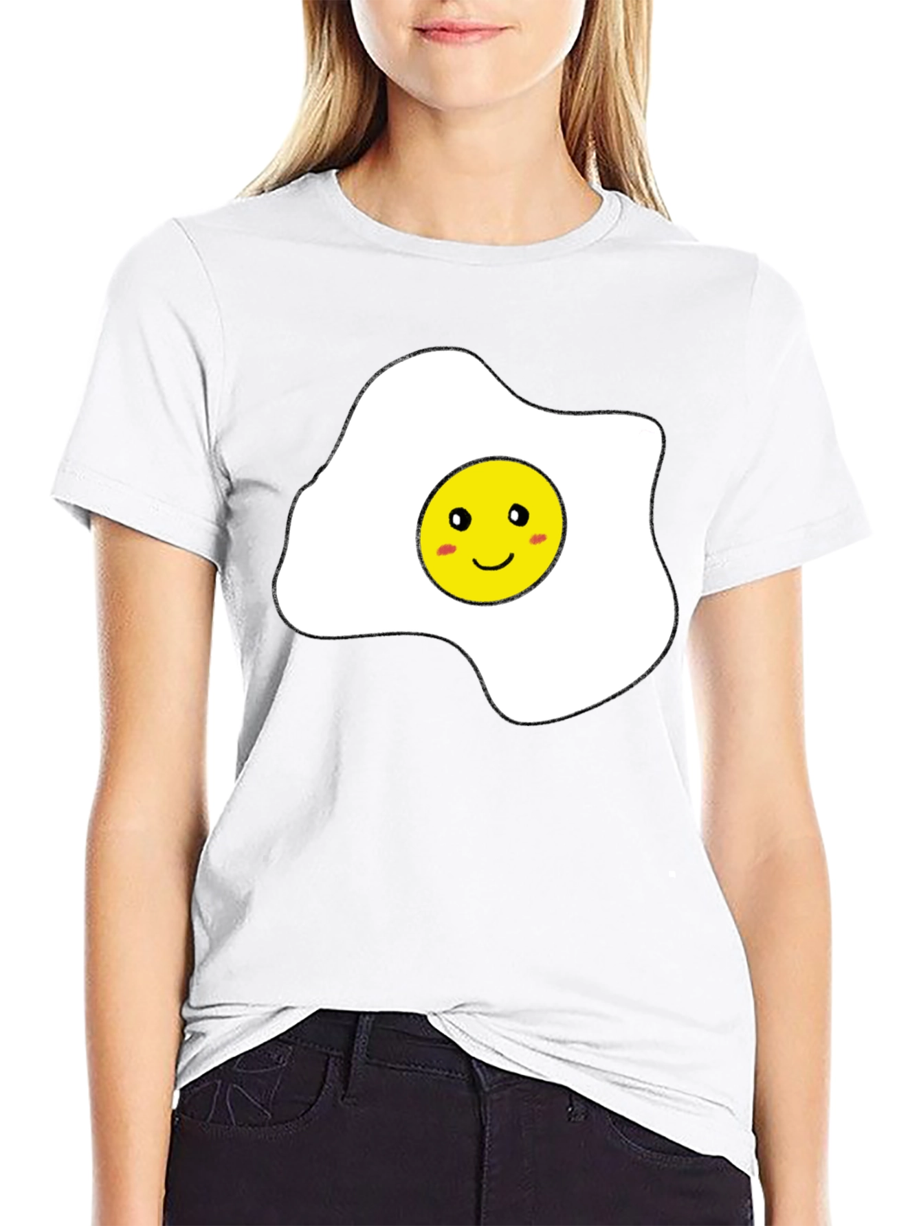 Funny Sunny Side Up Egg Graphic T-Shirt