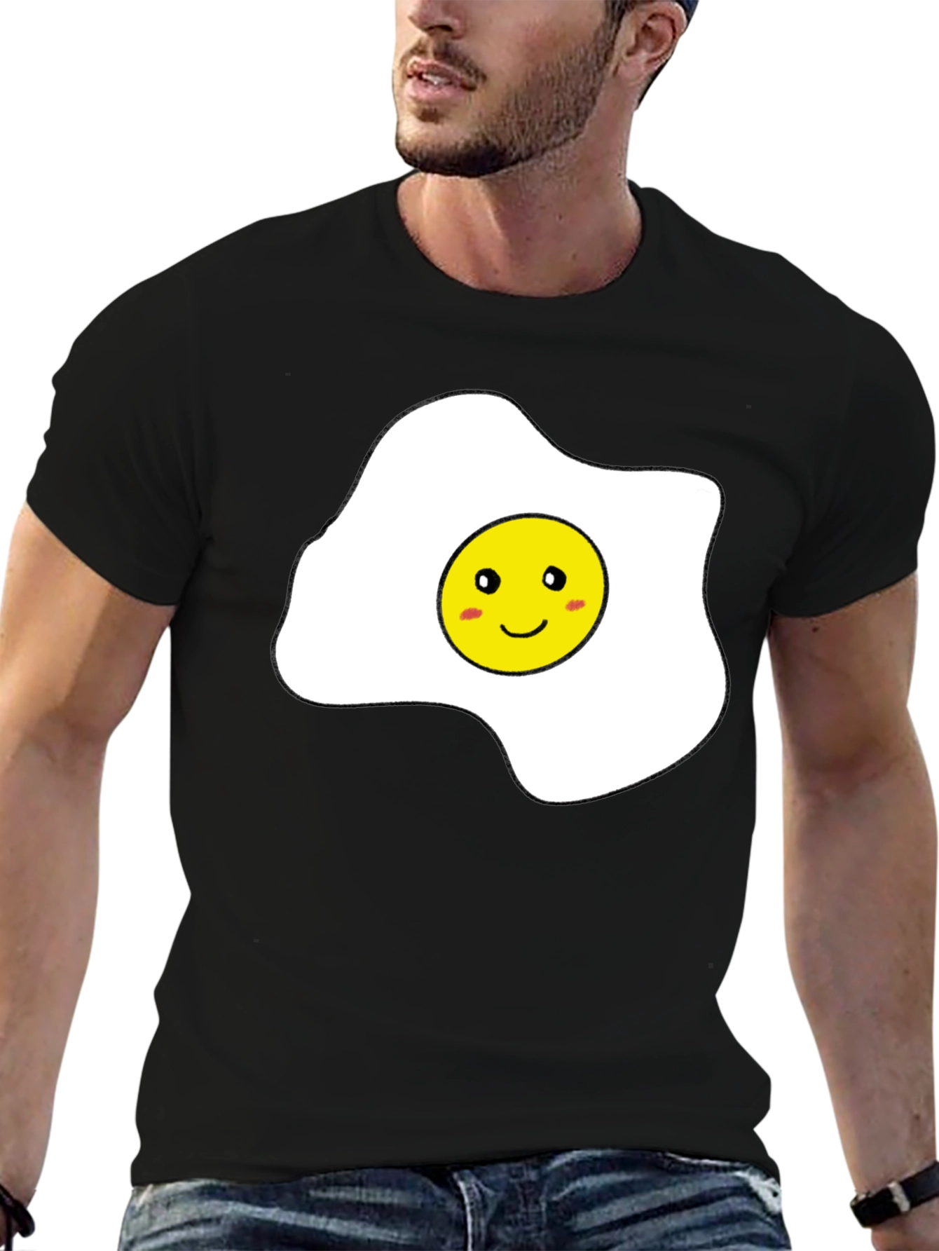 Funny Sunny Side Up Egg Graphic T-Shirt