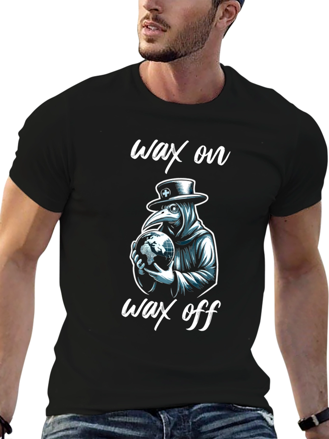 Wax On Plague Doctor T-Shirt