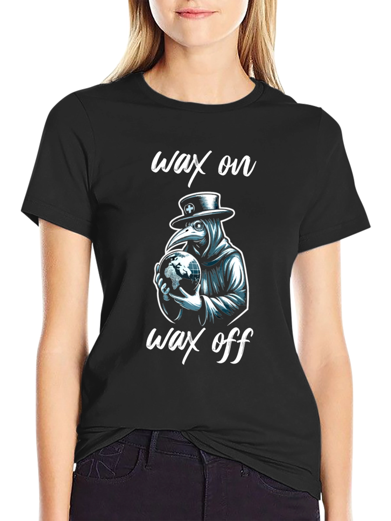 Wax On Plague Doctor T-Shirt