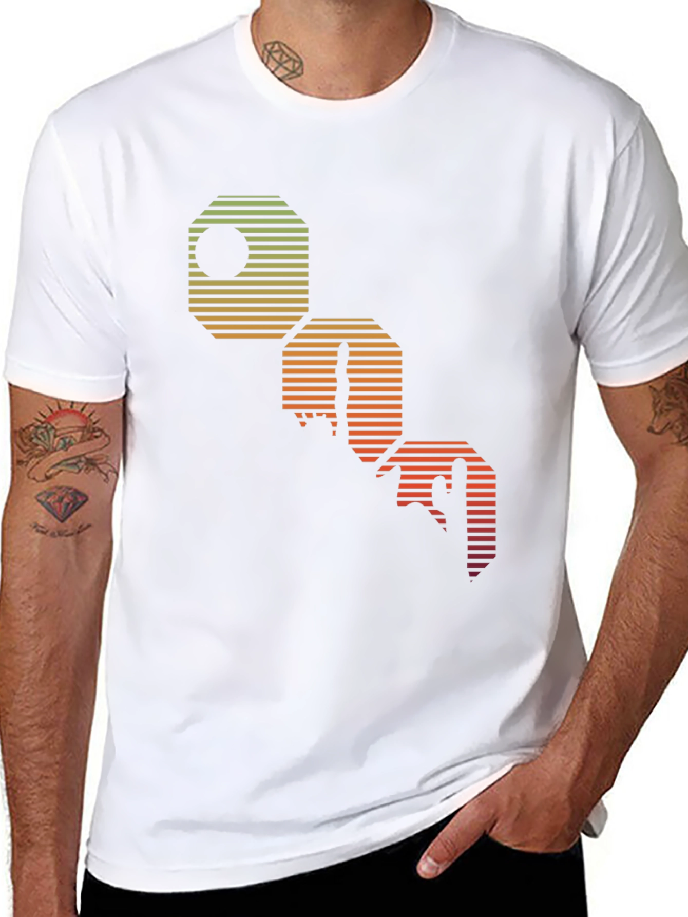 Retro 909 Graphic Tee - Sunset Style