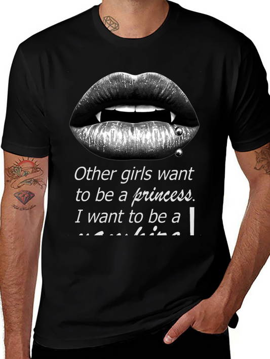 Vampire Lips Graphic T-Shirt - Princess Alternative