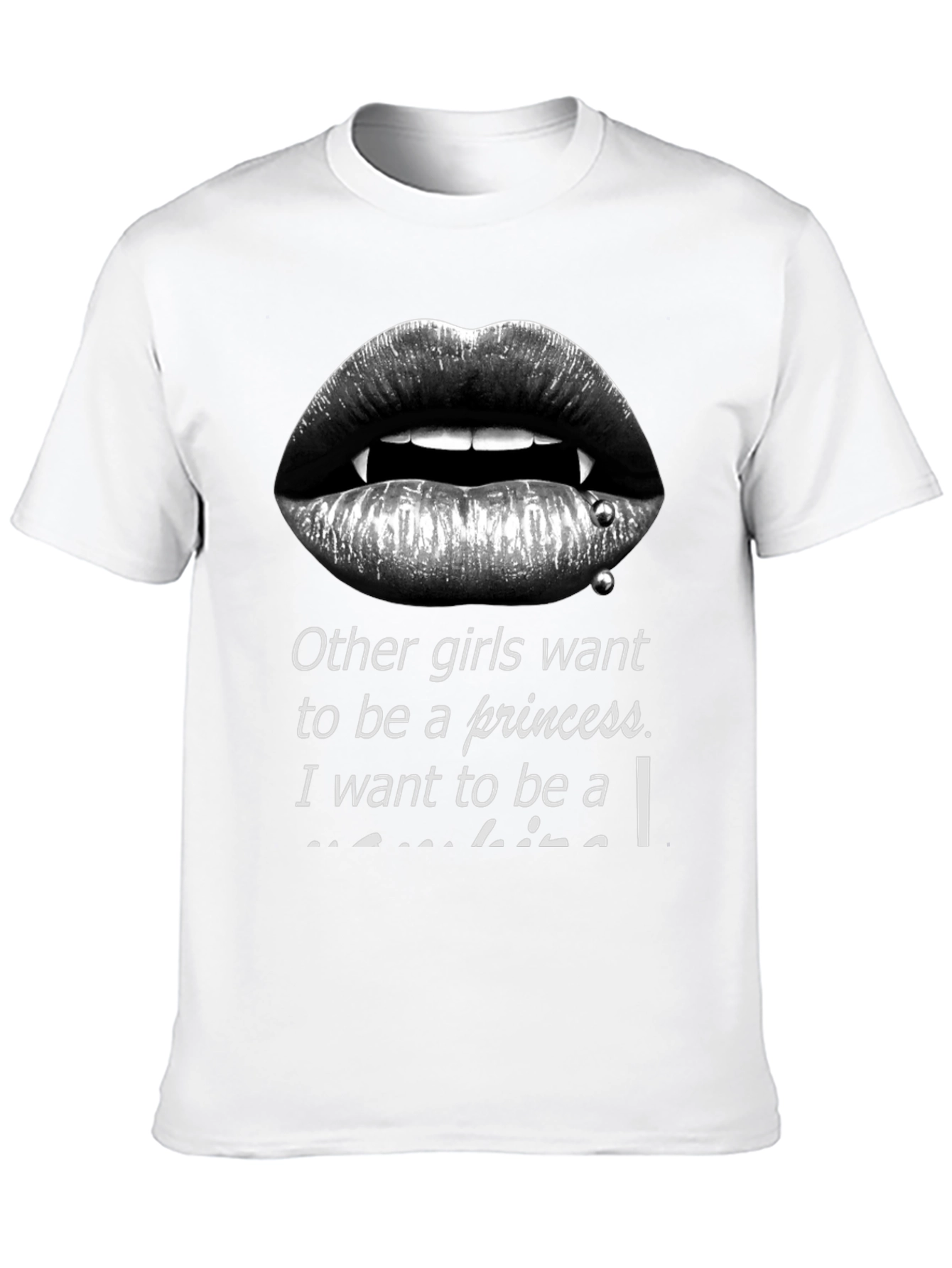 Vampire Lips Graphic T-Shirt - Princess Alternative