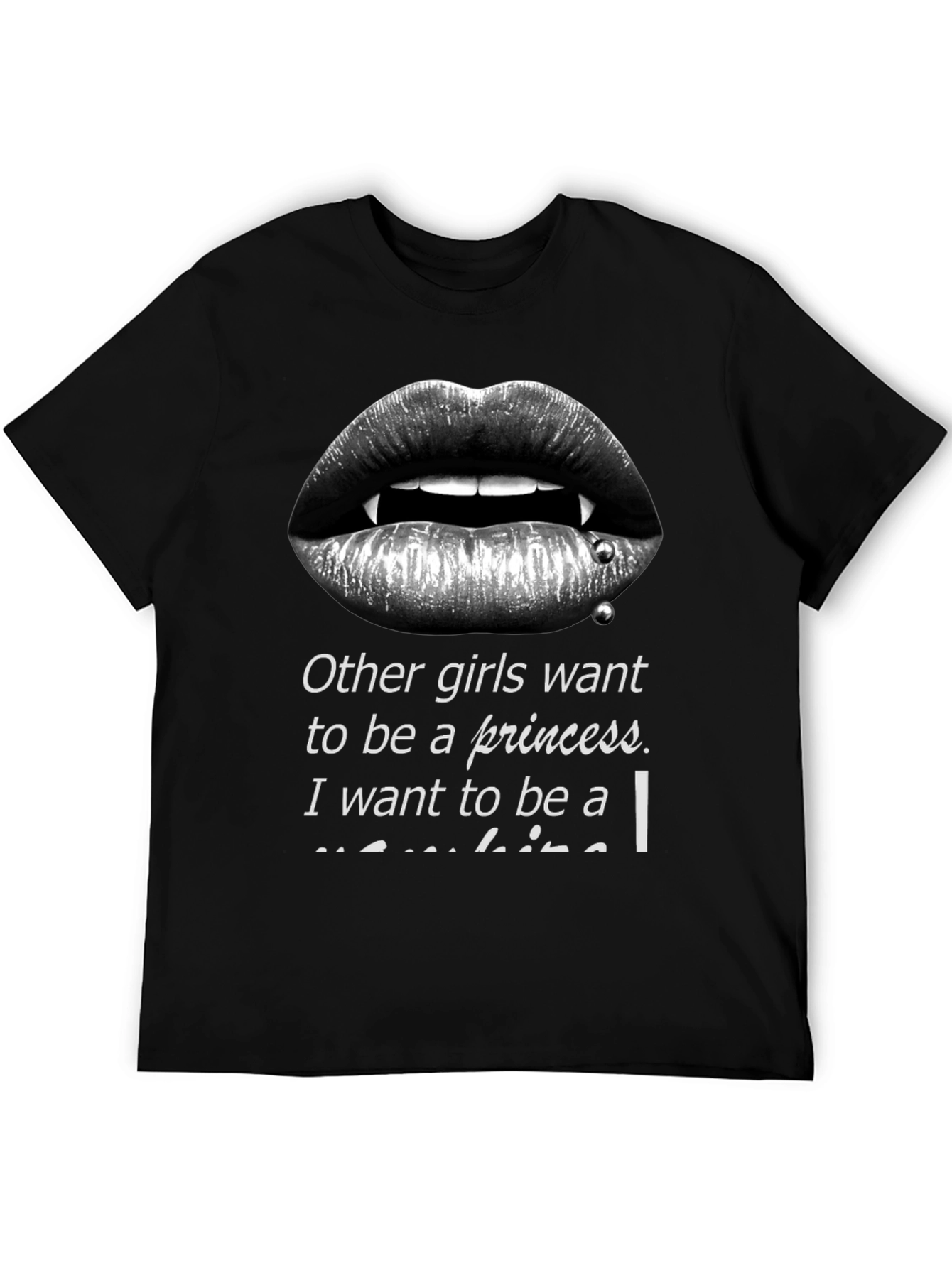 Vampire Lips Graphic T-Shirt - Princess Alternative
