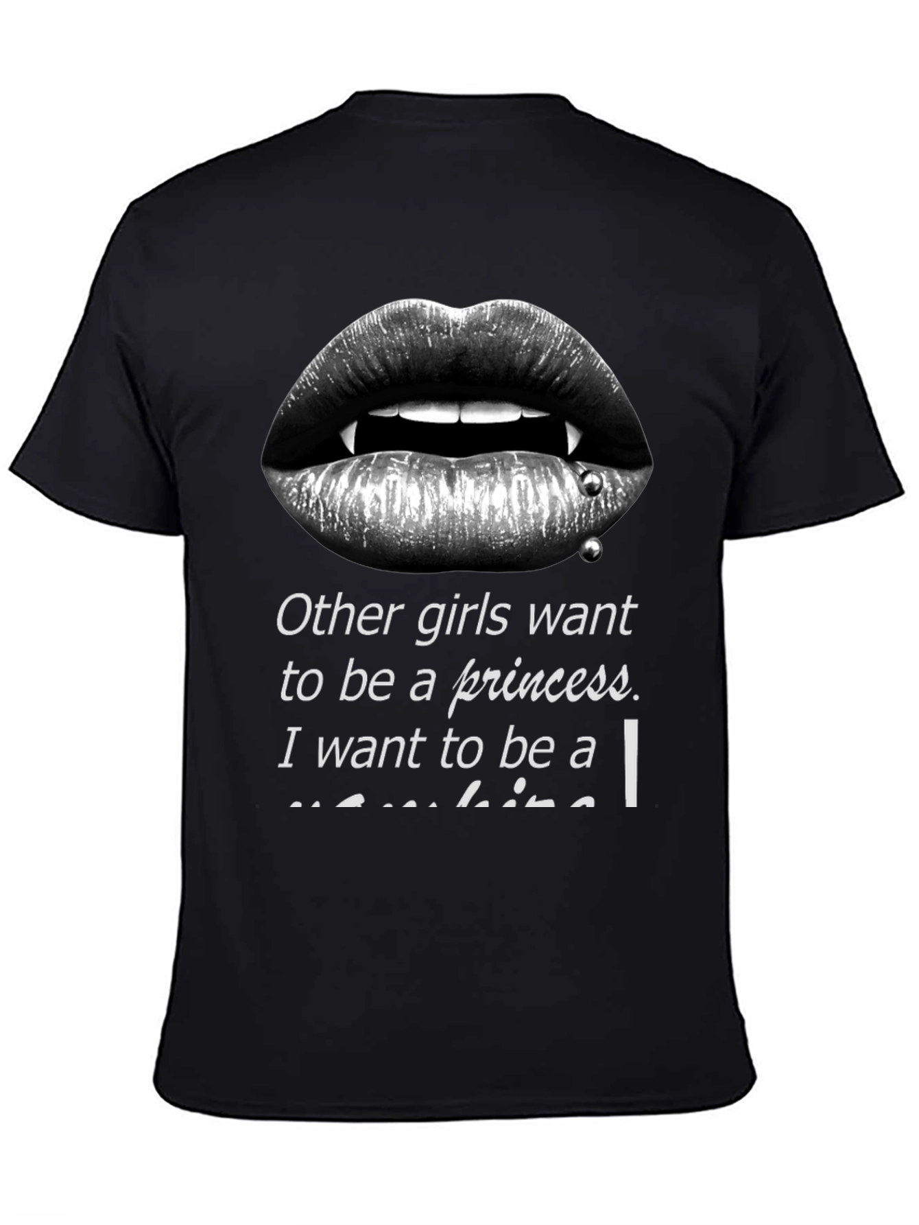 Vampire Lips Graphic T-Shirt - Princess Alternative