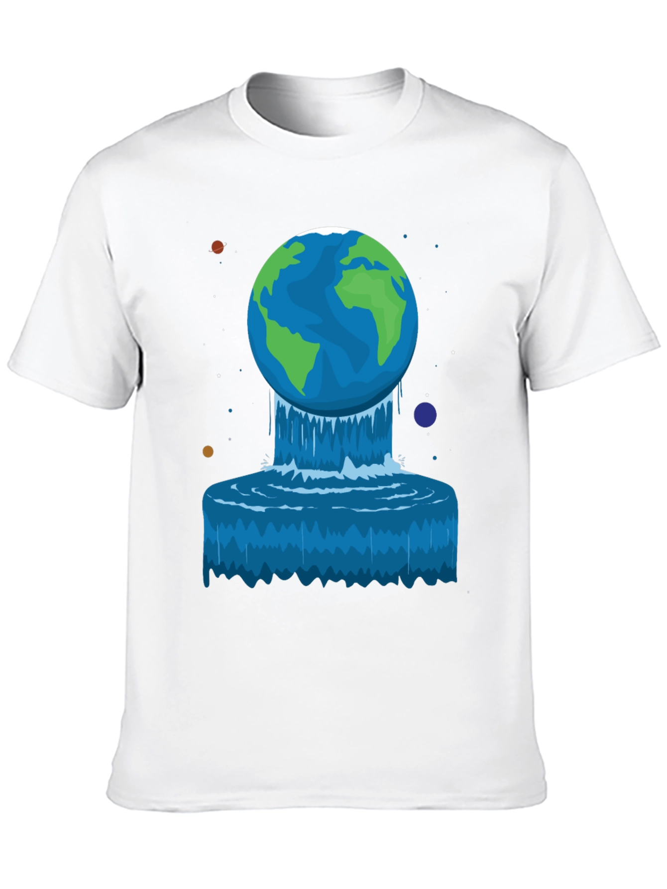 Earth Waterfall Graphic Tee - Unique Design!