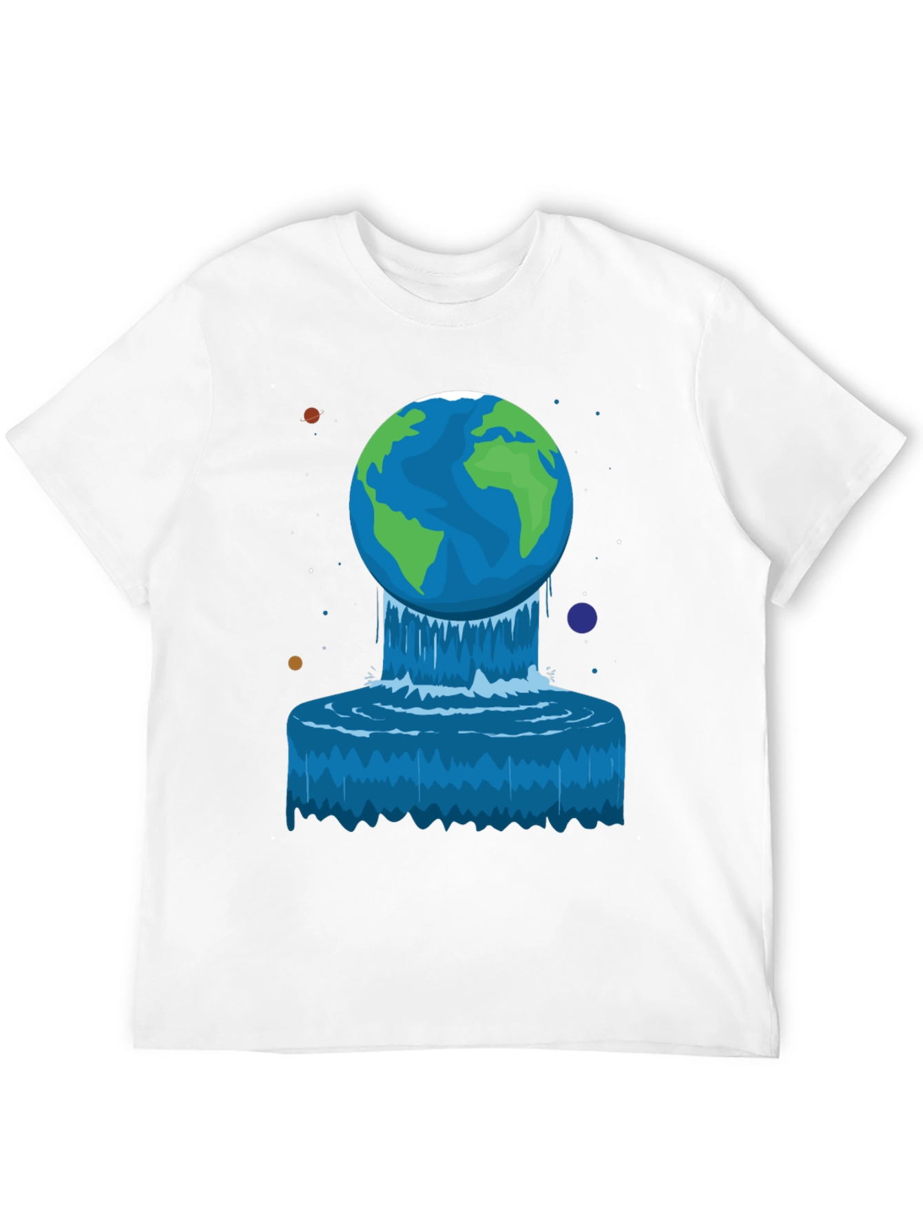 Earth Waterfall Graphic Tee - Unique Design!
