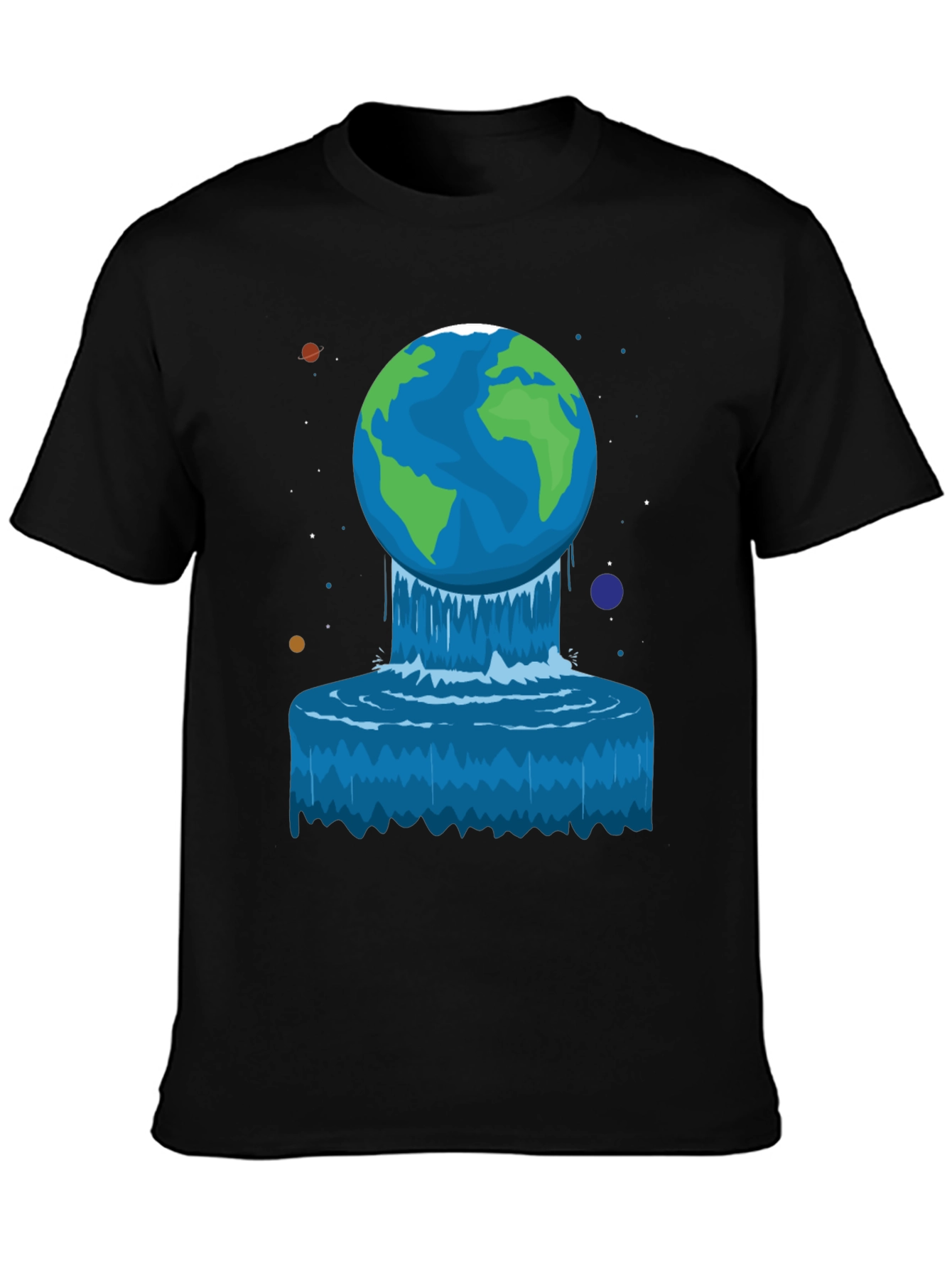 Earth Waterfall Graphic Tee - Unique Design!