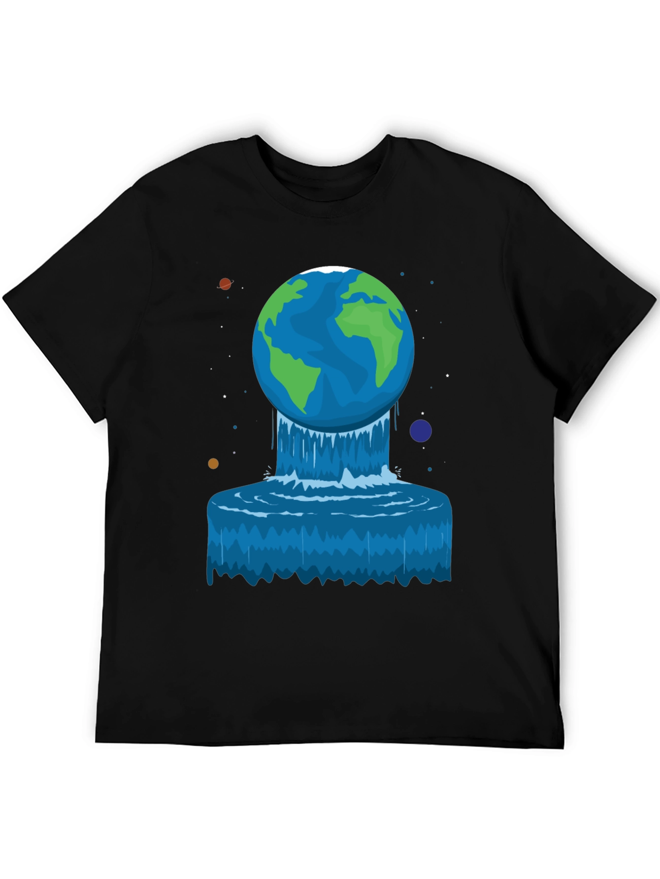 Earth Waterfall Graphic Tee - Unique Design!