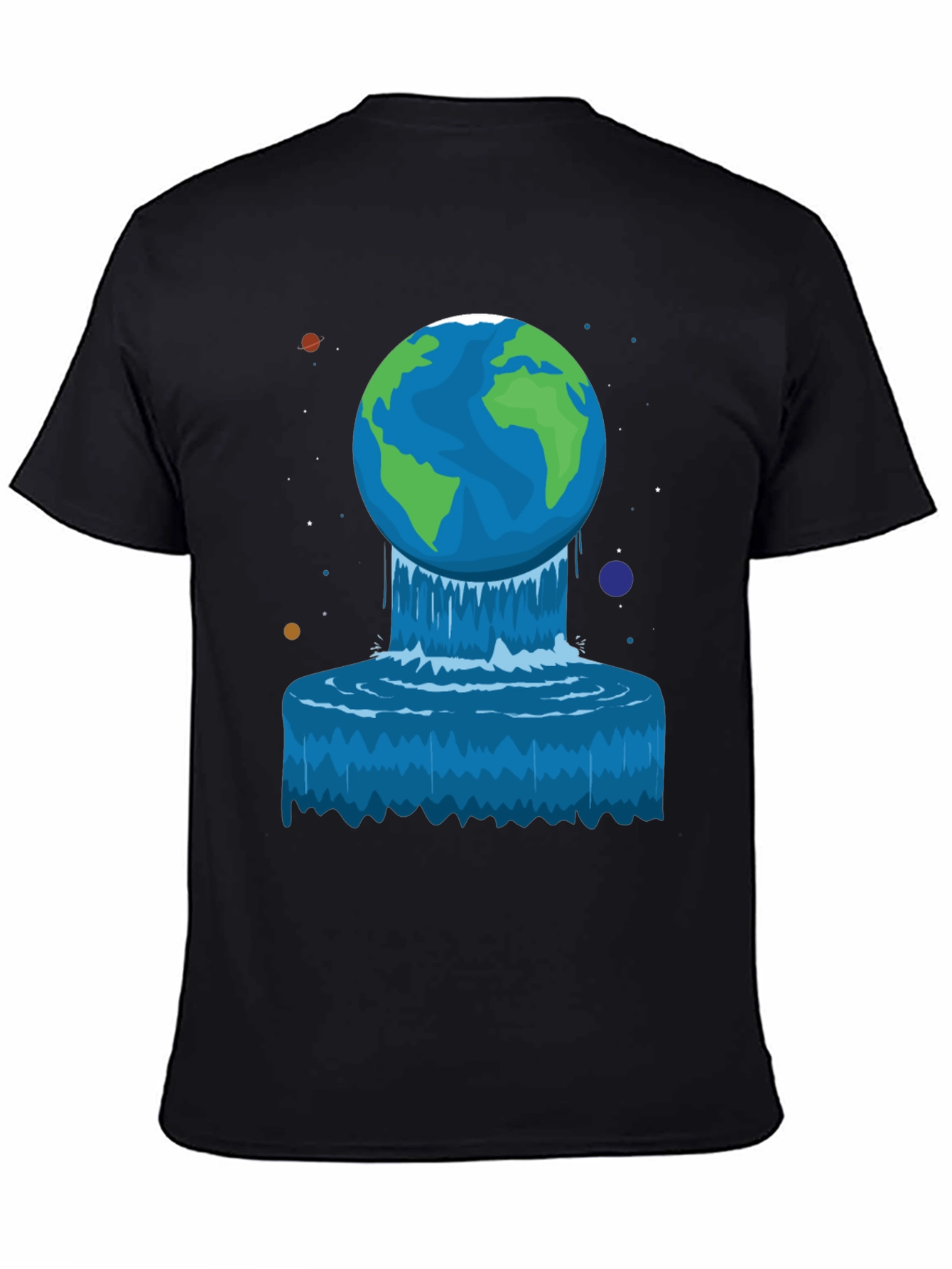 Earth Waterfall Graphic Tee - Unique Design!
