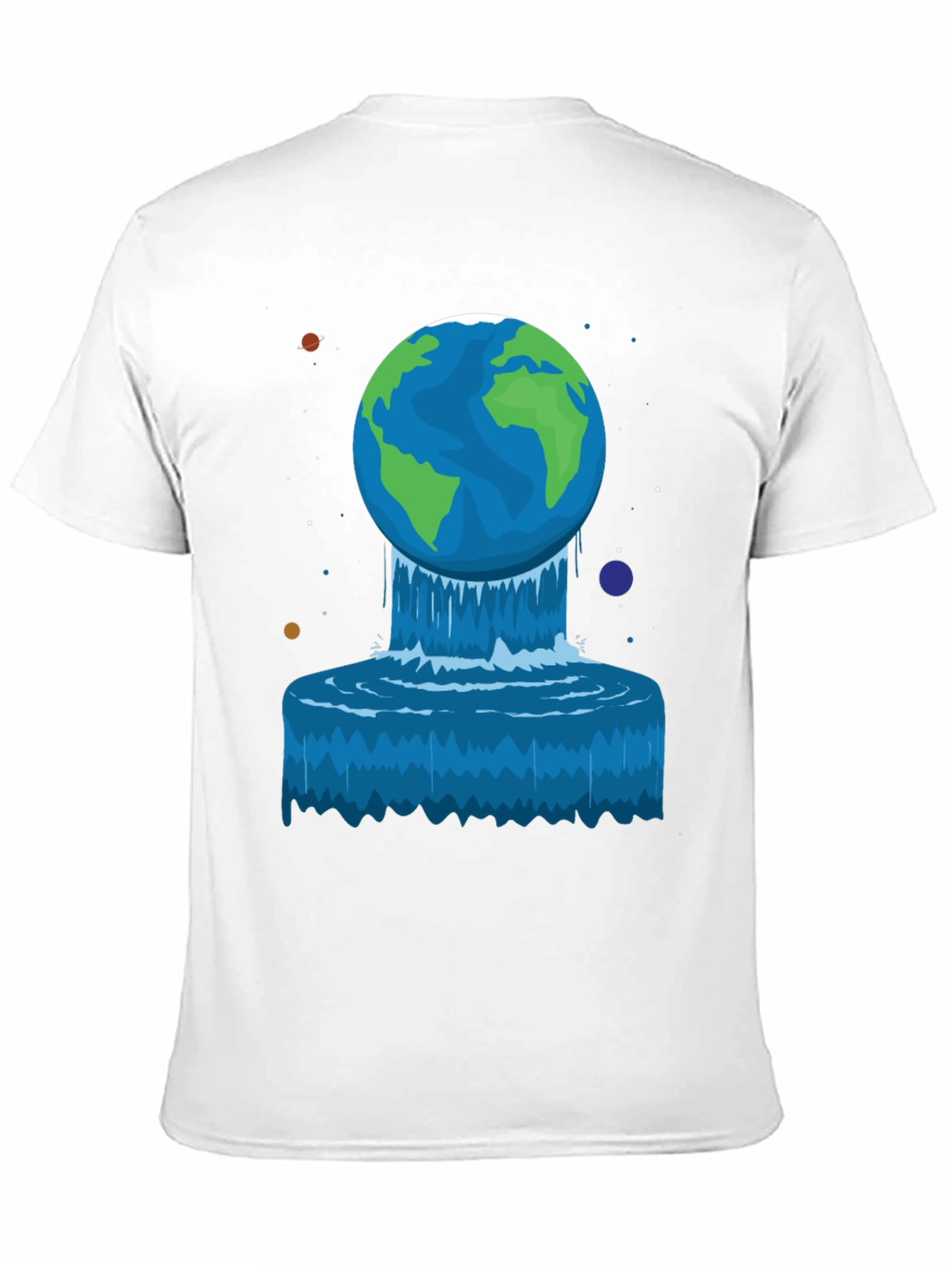 Earth Waterfall Graphic Tee - Unique Design!