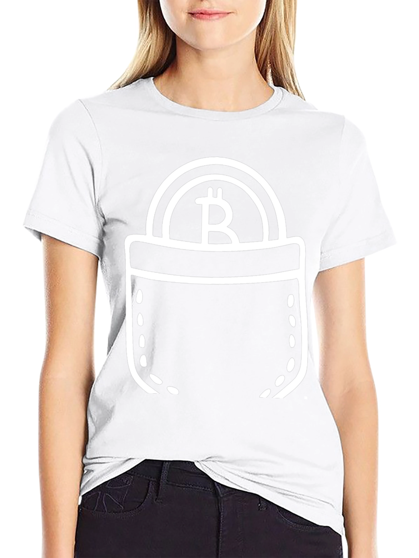 Bitcoin Pocket Graphic Tee - Crypto T-Shirt