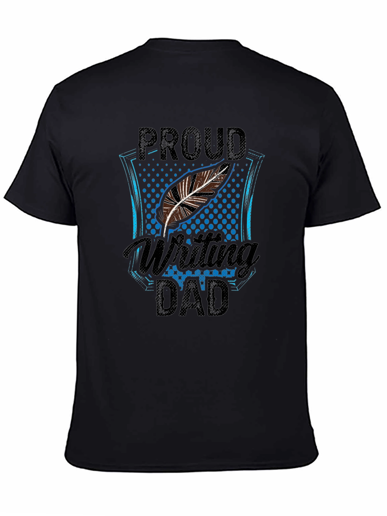 Proud Writing Dad Graphic T-Shirt