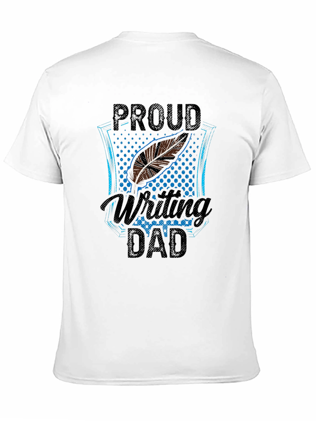 Proud Writing Dad Graphic T-Shirt
