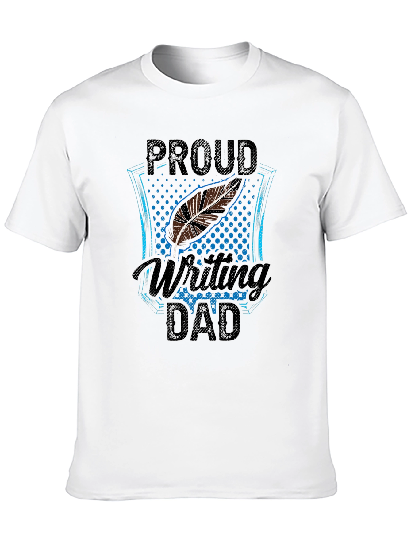 Proud Writing Dad Graphic T-Shirt