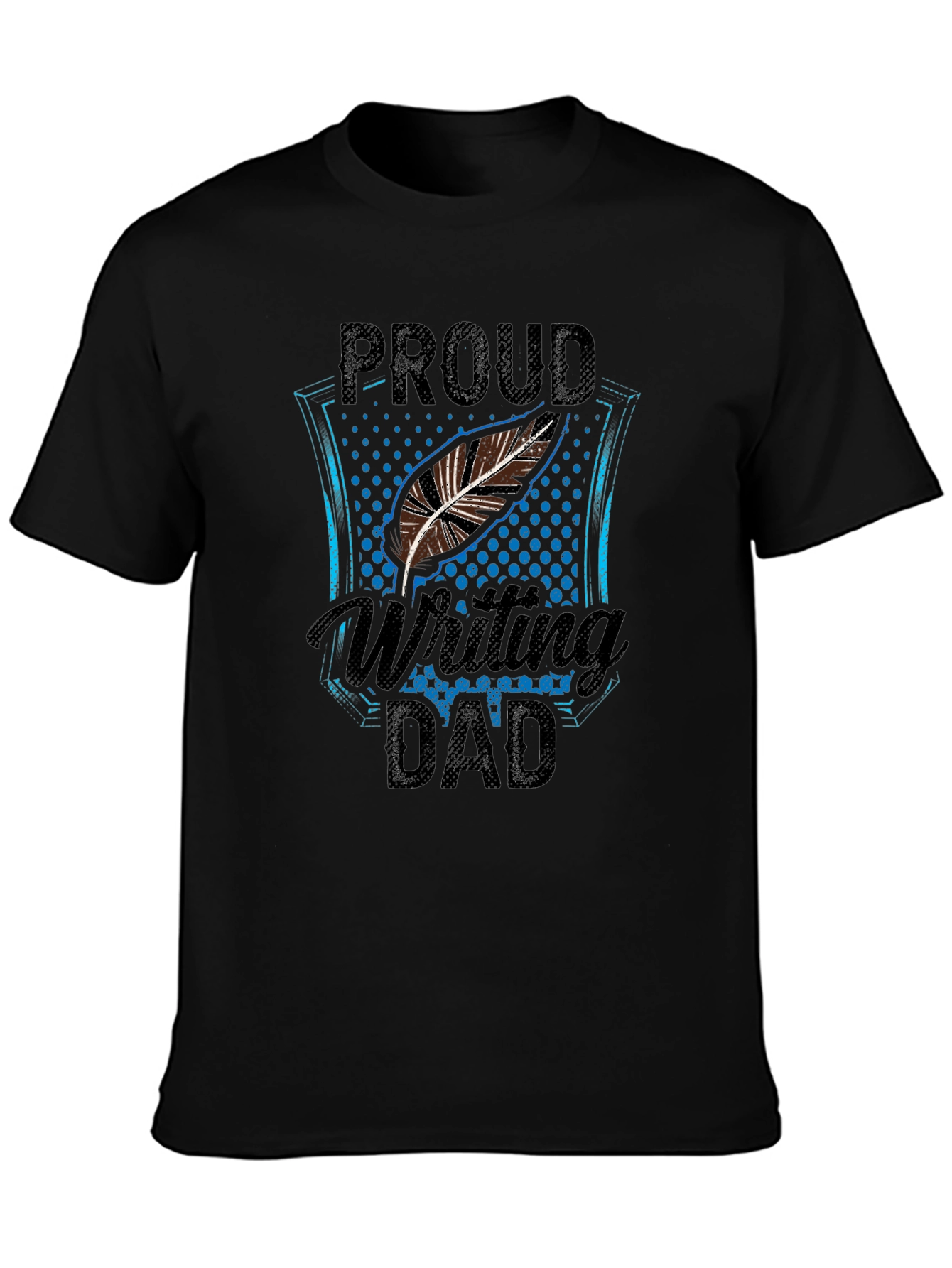 Proud Writing Dad Graphic T-Shirt