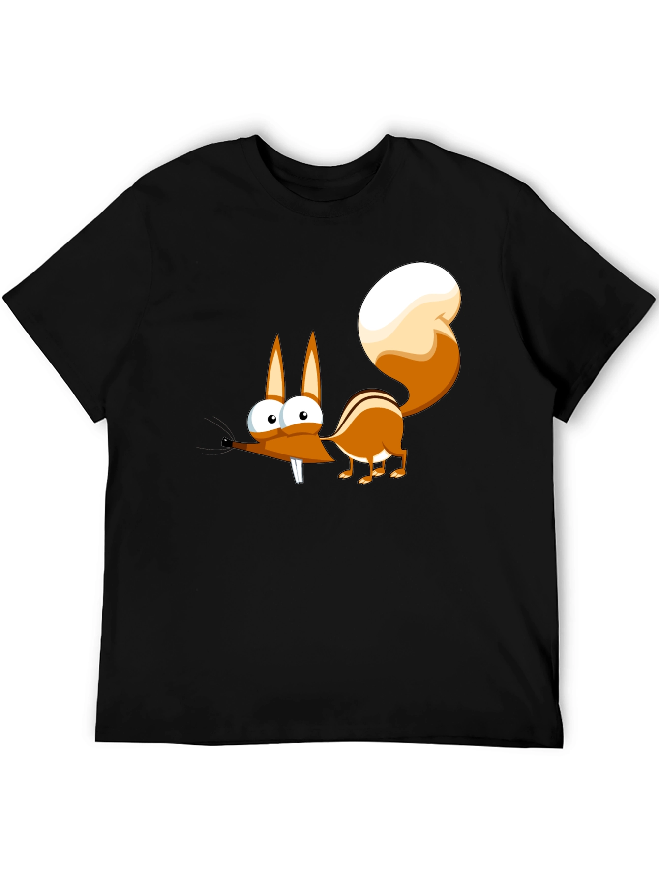 Funny Cartoon Squirrel Graphic T-Shirt