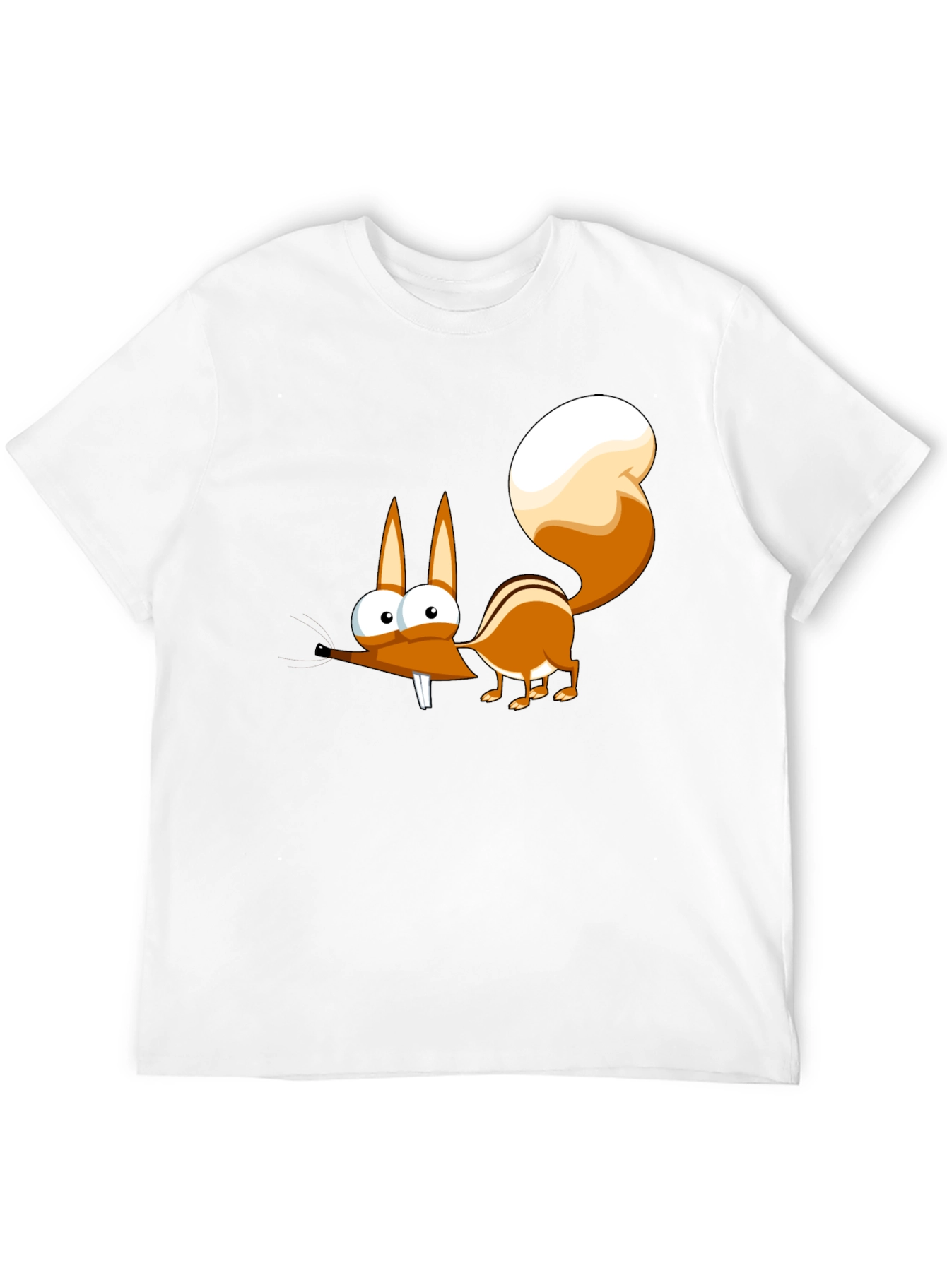 Funny Cartoon Squirrel Graphic T-Shirt