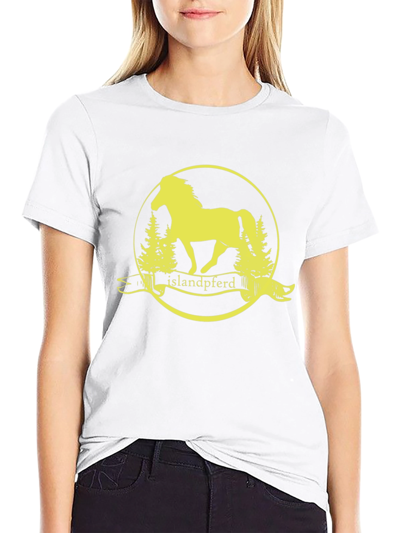 Islandpferd T-Shirt - Horse Graphic Tee - Black
