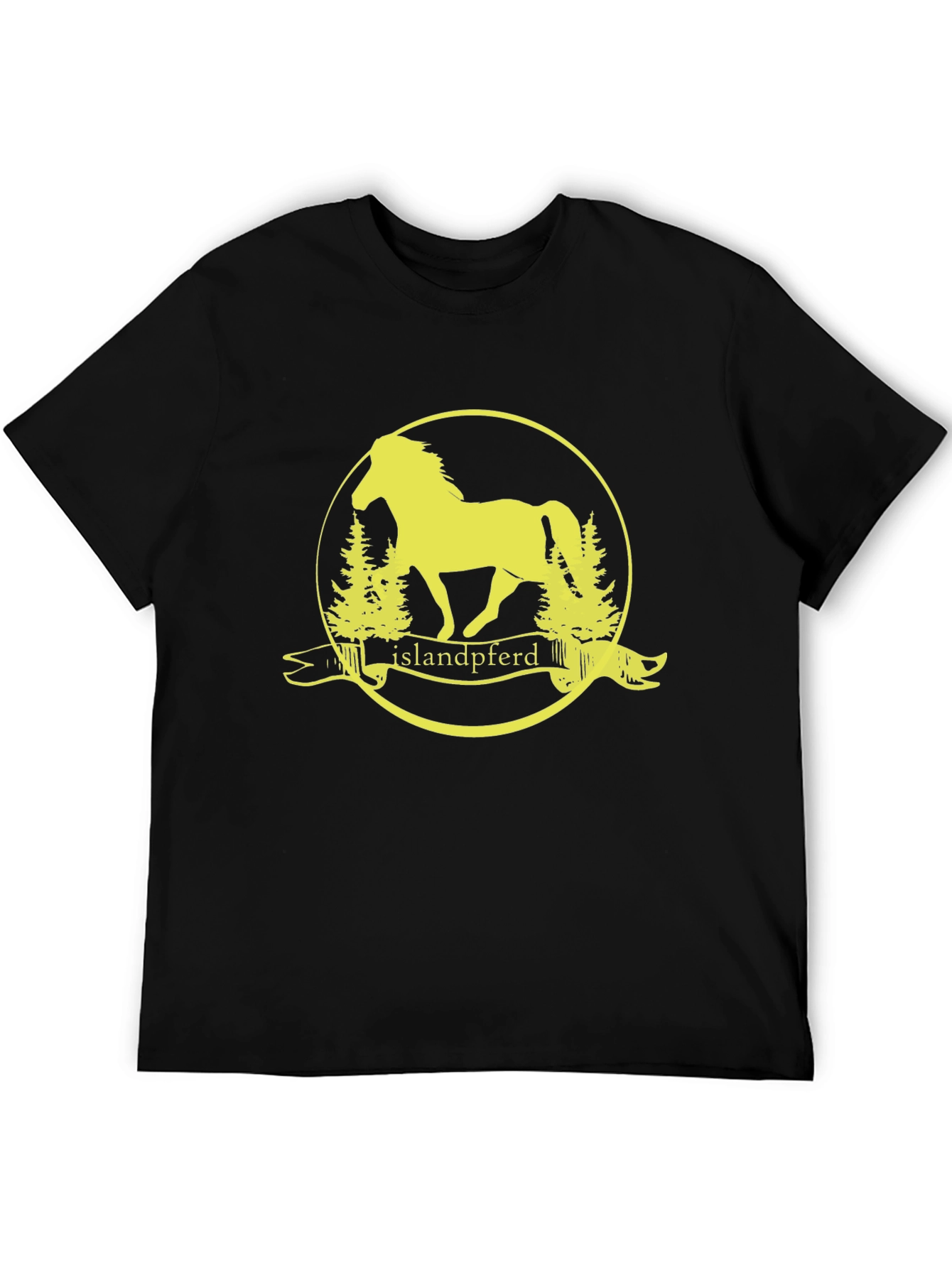 Islandpferd T-Shirt - Horse Graphic Tee - Black