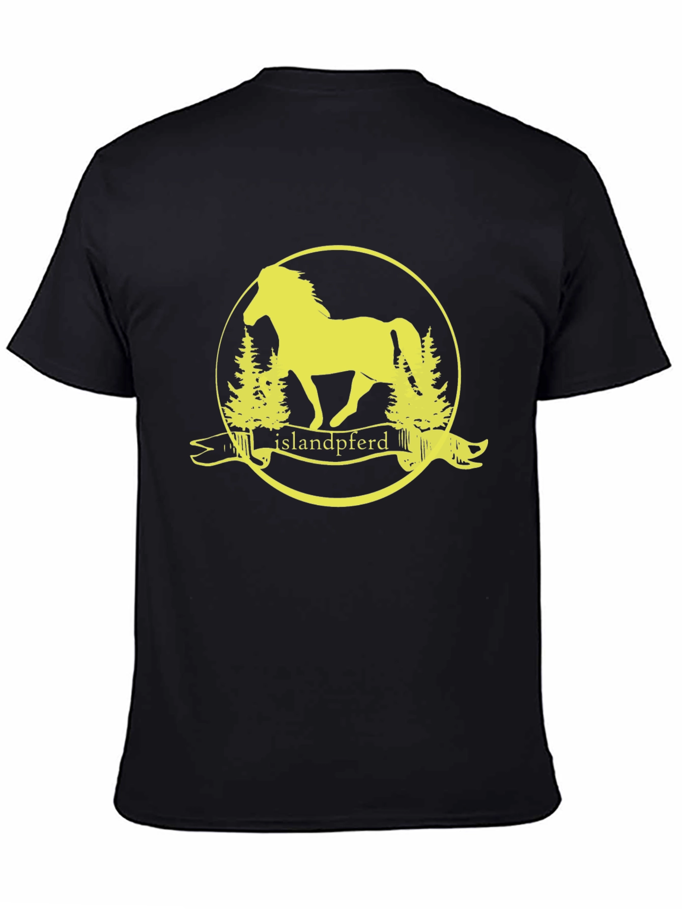 Islandpferd T-Shirt - Horse Graphic Tee - Black