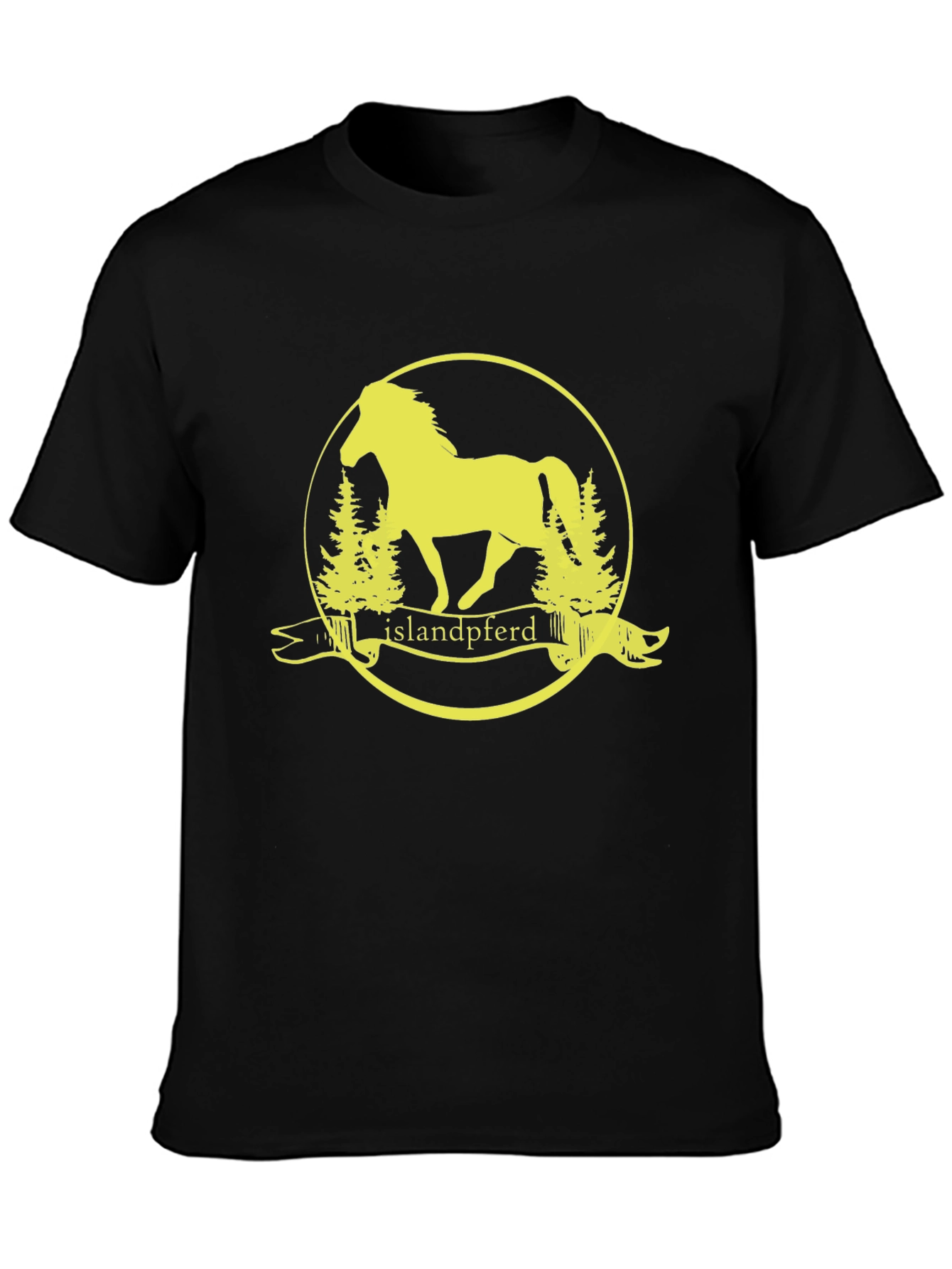 Islandpferd T-Shirt - Horse Graphic Tee - Black