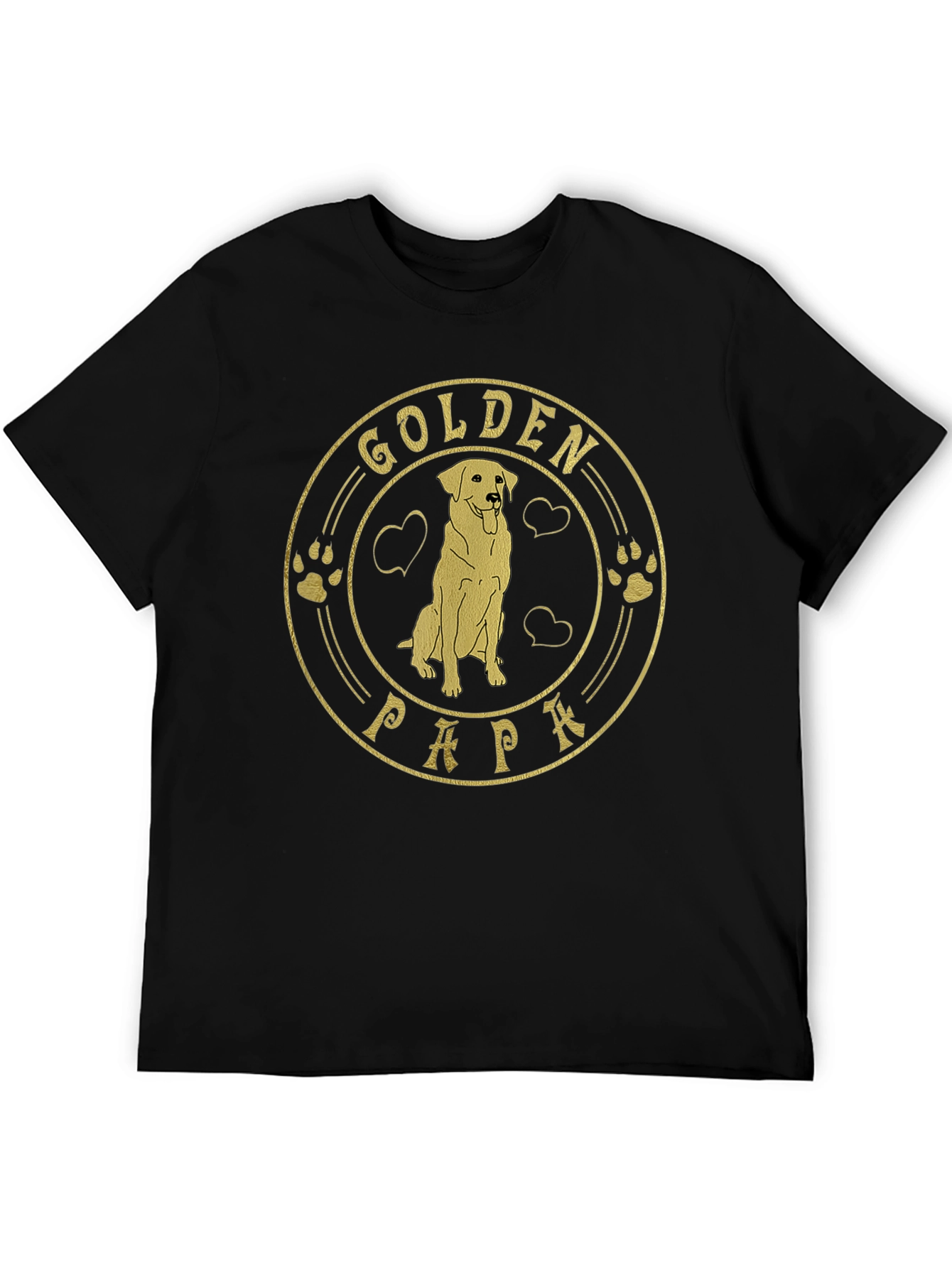 Golden Papa Dog T-Shirt - Dog Lover Gift