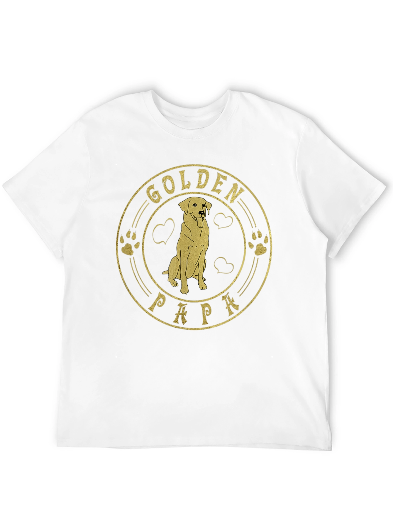 Golden Papa Dog T-Shirt - Dog Lover Gift